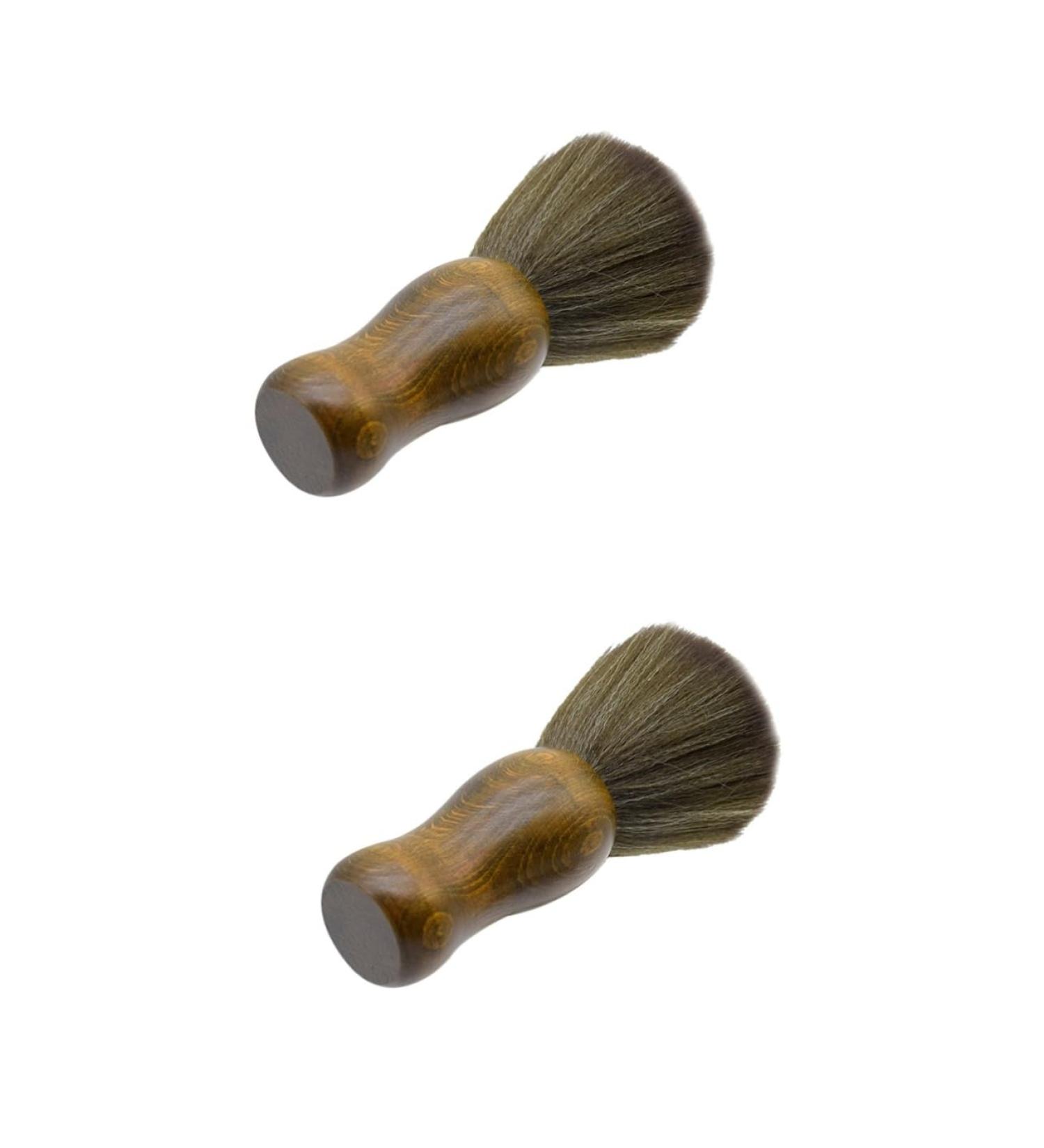 FRCOLOR 2 Pieces Hair Cutting Set Dust Brush for Face Wood Tools Shaving Brush Hair Removal Hairdressing Cape Cleaning Brush Broken Hair Removal Tool Neck Brush Sweep Woods - Buy Online on GoSupps.com