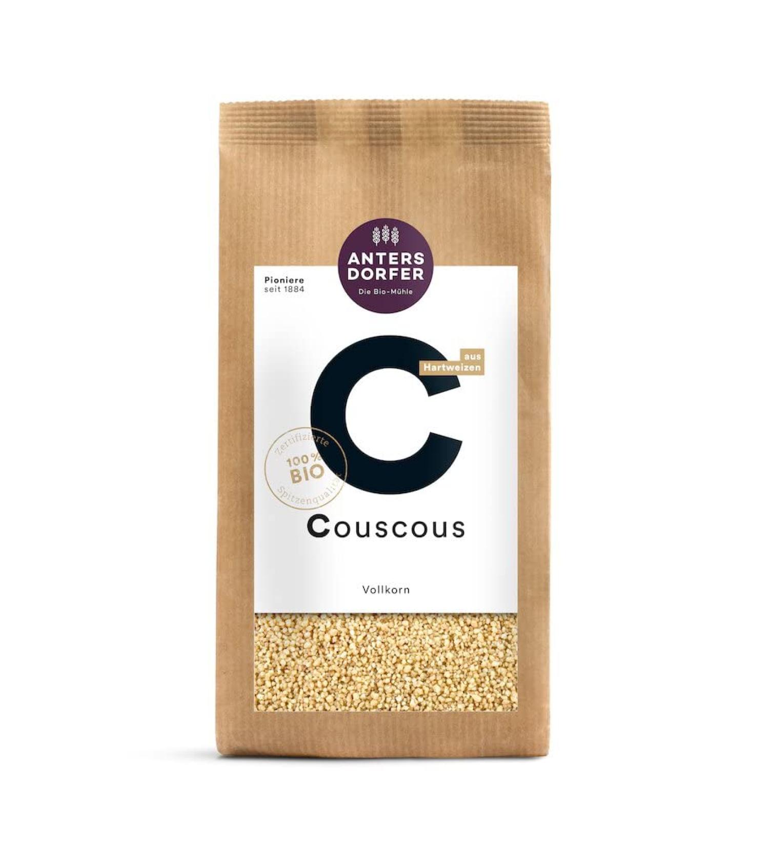 Antersdorfer - The Organic Mill Organic Couscous Whole Grain (6 x 500 gr) 500 g (pack of 6)