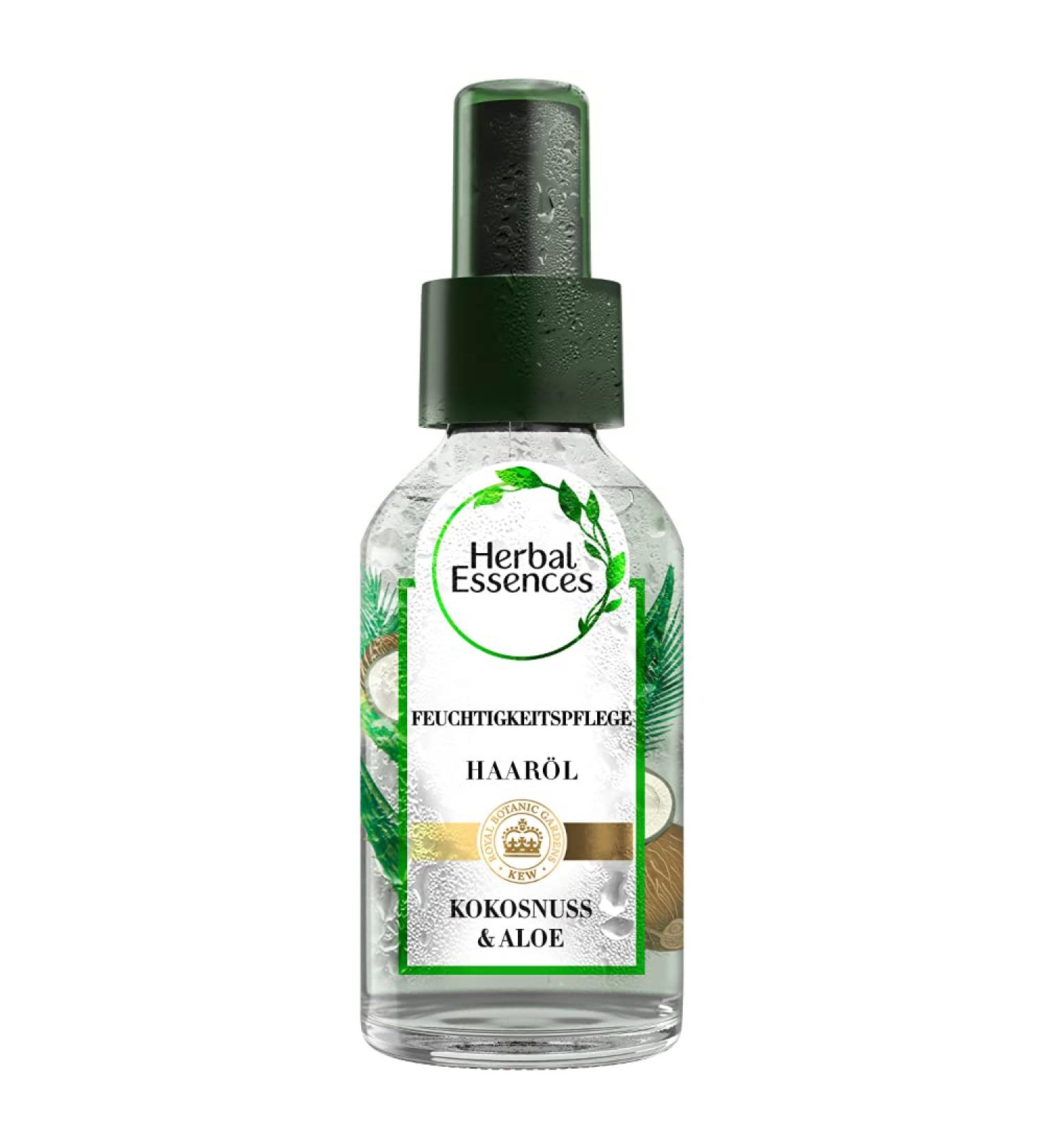 Herbal Essences Pure: Renew Moisturizer Hair Oil 100ml - Coconut & Aloe Vera for Silky Hair Repair | Non-Silicone Cruelty-Free Hair Care - Buy Online on GoSupps.com
