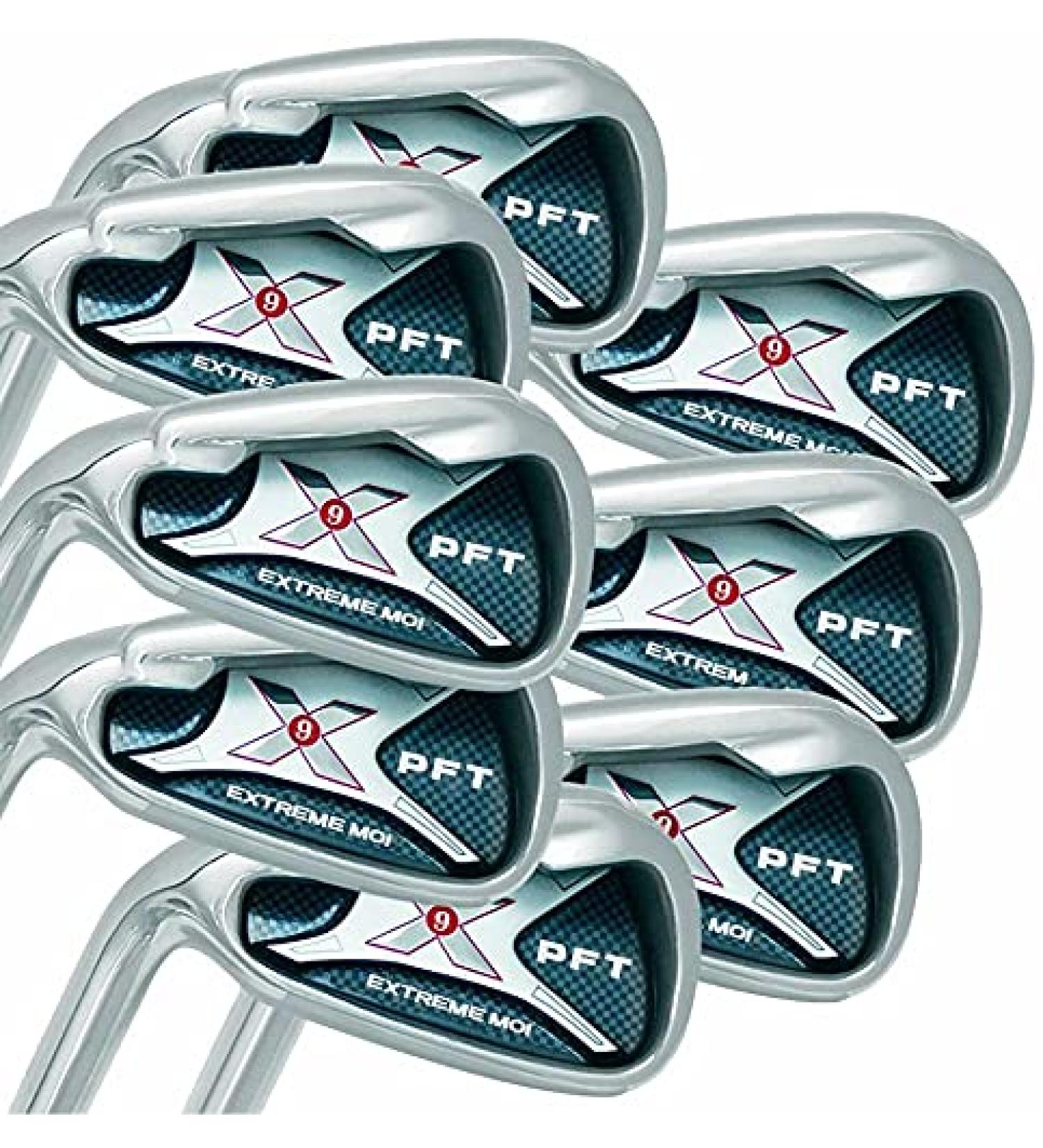 Left Handed PFT X9 Extreme MOI Iron Set - 8-Piece Men's Iron Set (4-SW) R-Flex Steel Shaft - Buy Online on GoSupps.com