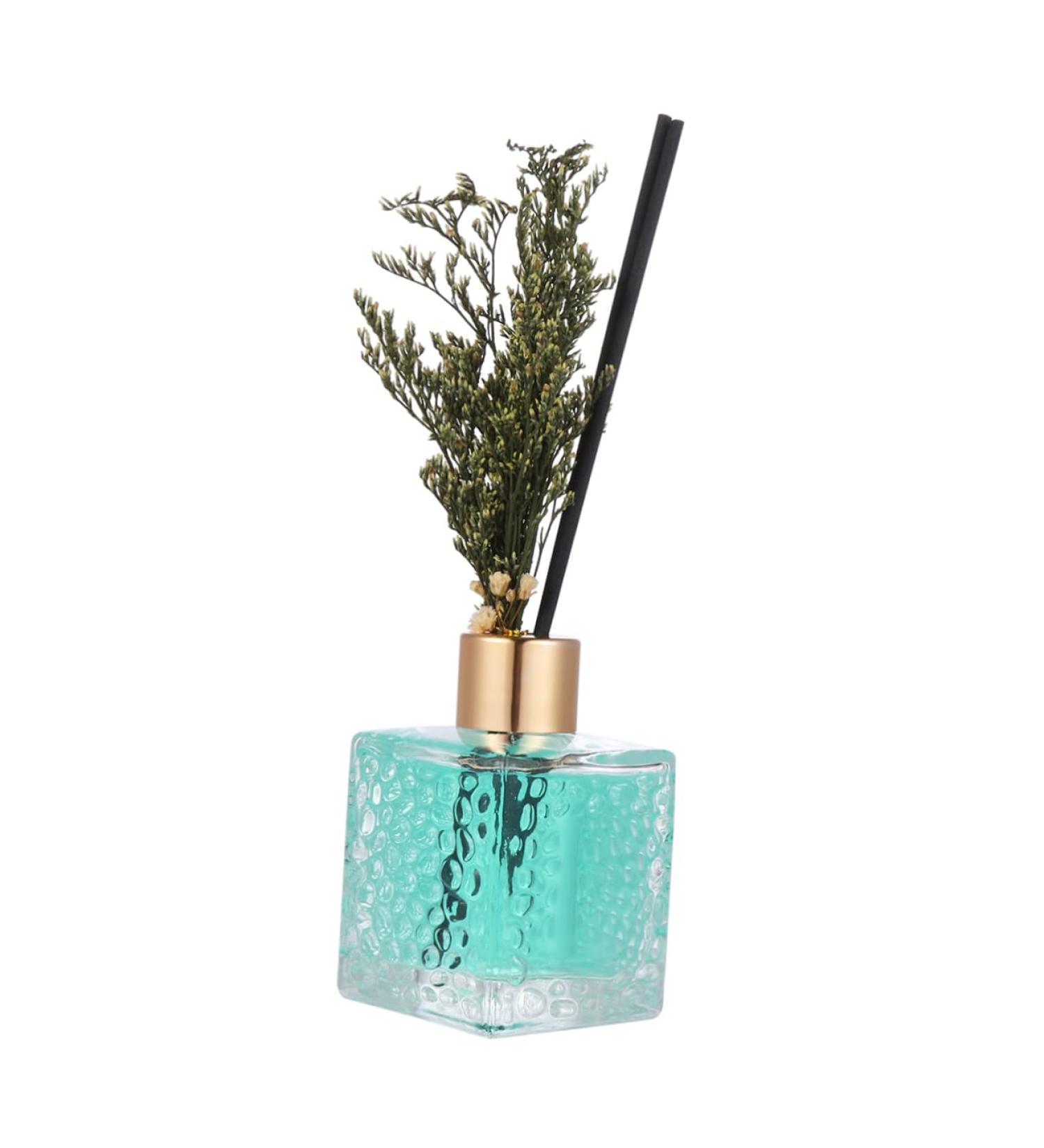 Alipis Dried Flowers for Aromatherapy | Essential Oil Air Freshener & Home Decor | Eco-Friendly Rattan Diffuser - Green 8x5.5cm - Buy Online on GoSupps.com