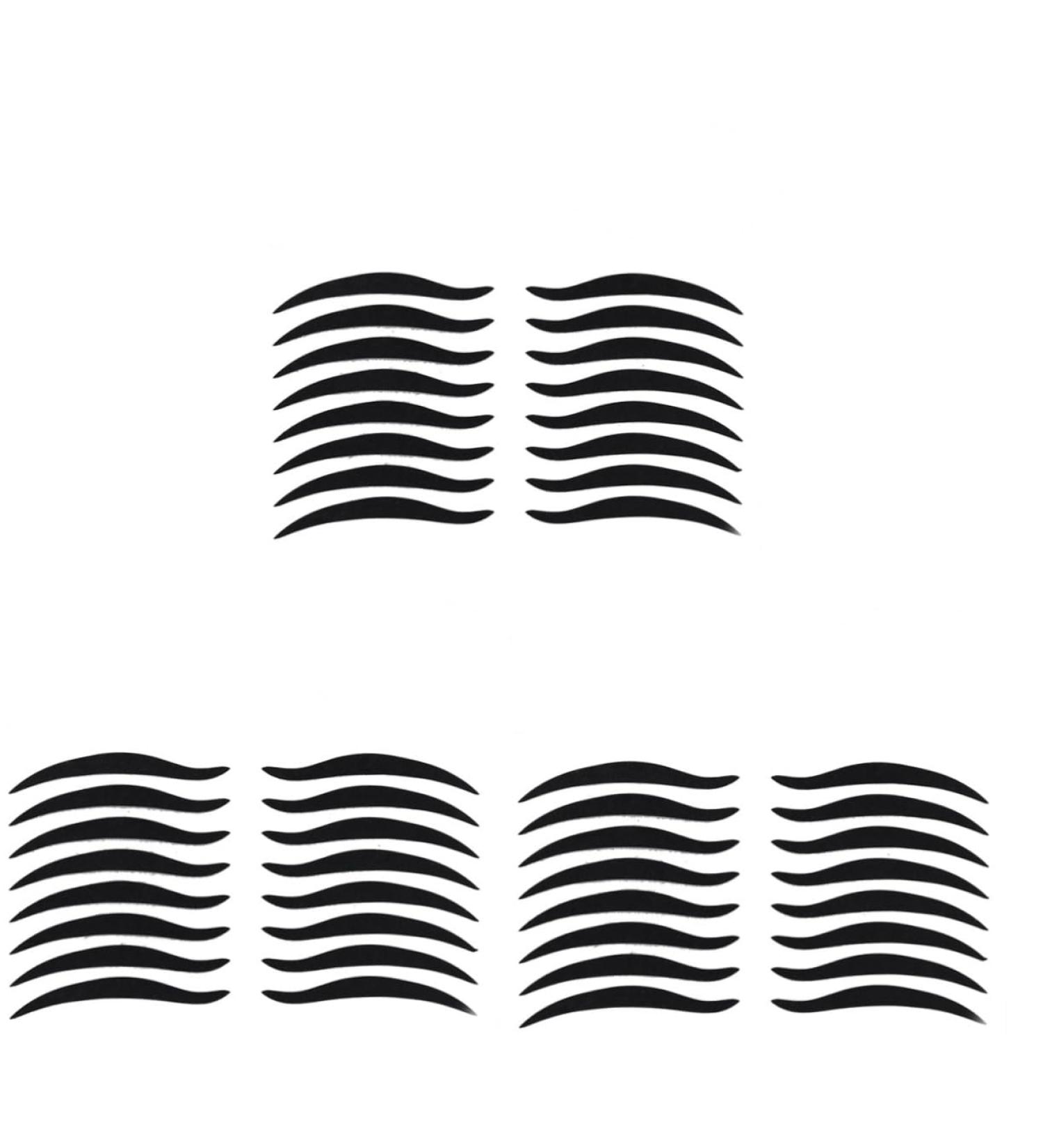  minkissy minkissy 240 Pairs of Double Sided Eyeliner Tape Double Sided Tattoo Eyeline Tape Eyeshadow Stickers Reusable Eyelid Stickers Black - Buy Online on GoSupps.com