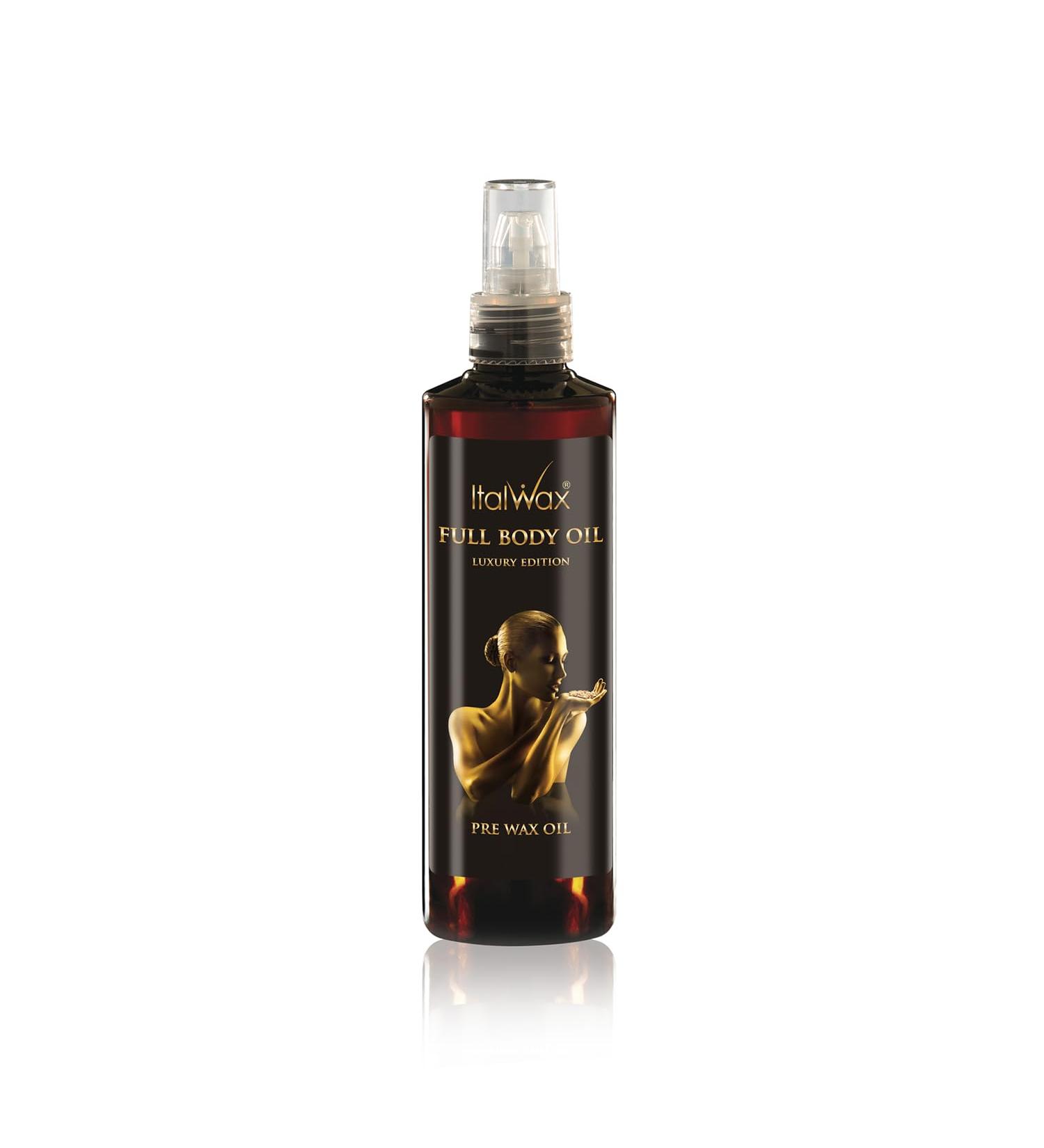 Italwax Luxury Full Body Oil - Pr pare la peau l' pilation la cire - Garantit une application facile de la cire - Buy Online on GoSupps.com