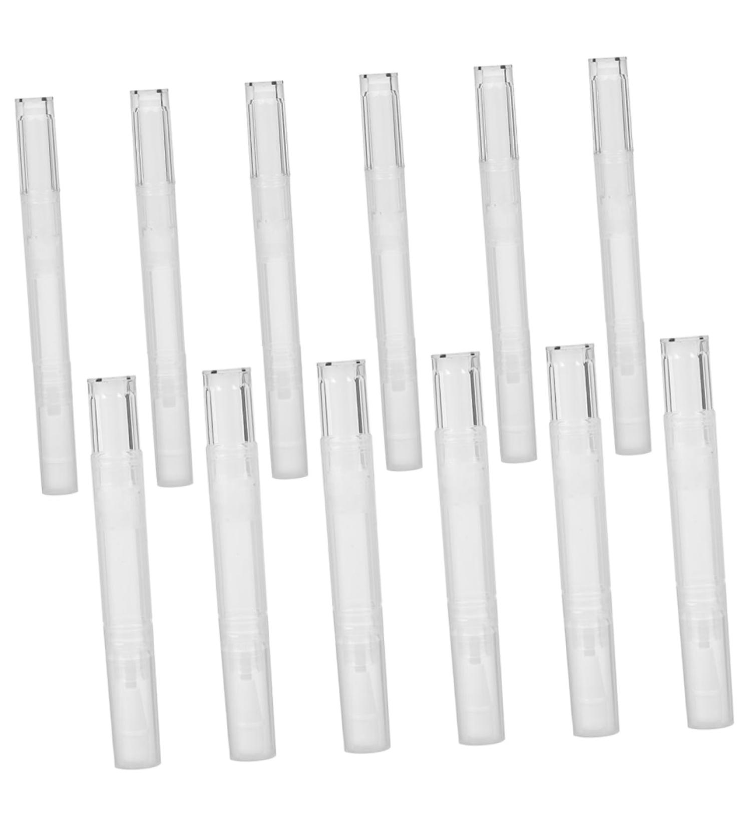 Healeved 12pi ces Stylos Huile Pour Cuticules Vides Tubes De Gloss Pour Ongles Flacons Rechargeables Transparents - Buy Online on GoSupps.com