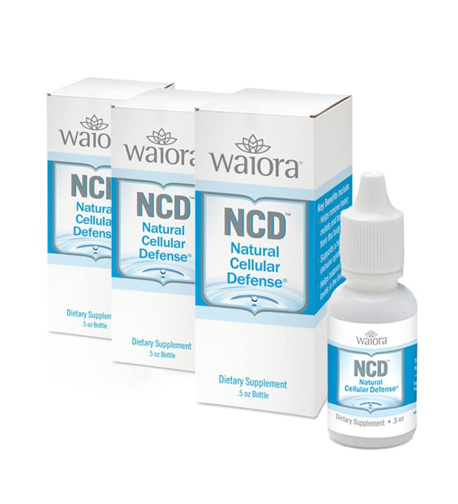 Waiora Natural Cellular Defense (NCD) Liquid Zeolite Drops for Immune System & Gut Support - 0.5oz Clinoptilolite Zeolite 3 CT - Buy Online on GoSupps.com