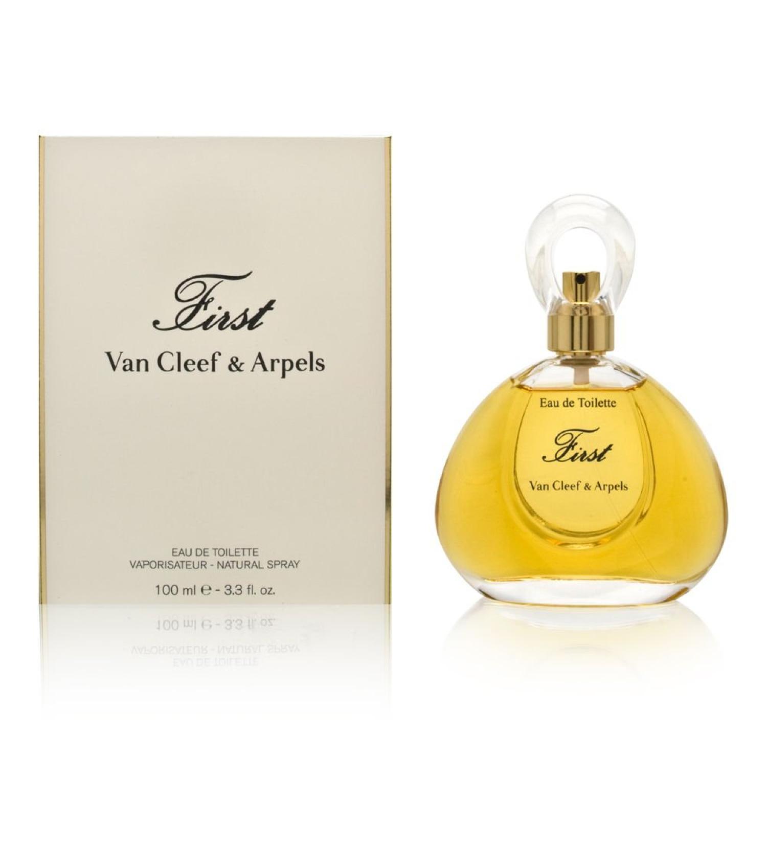 First by Van Cleef & Arpels for Women 3.3 oz Eau de Toilette Spray Floral Rose Vanilla 1 Ounce (Pack of 1)