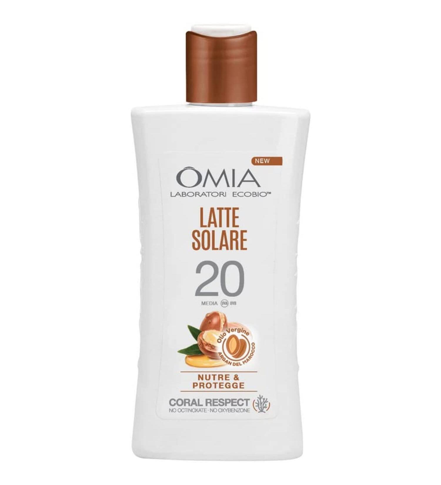 Omia Latte Solar Nutre and Protect with Argan SPF 20 200 ml - Buy Online on GoSupps.com