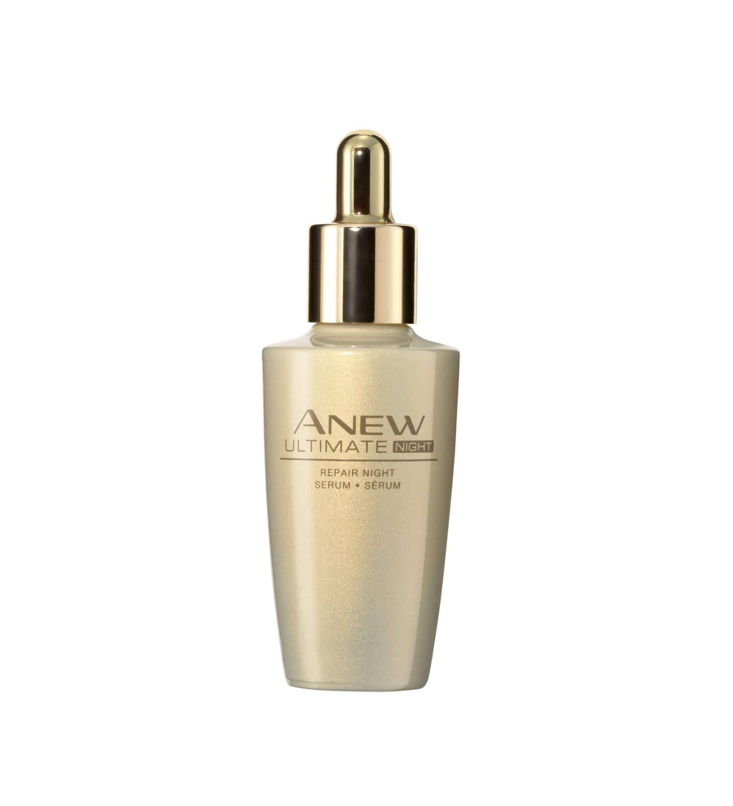 AVON Anew Ultimate Night Repair Serum | Anti-Aging Hyaluronic Acid & Niacinamide Serum for Youthful Skin - Buy Online on GoSupps.com