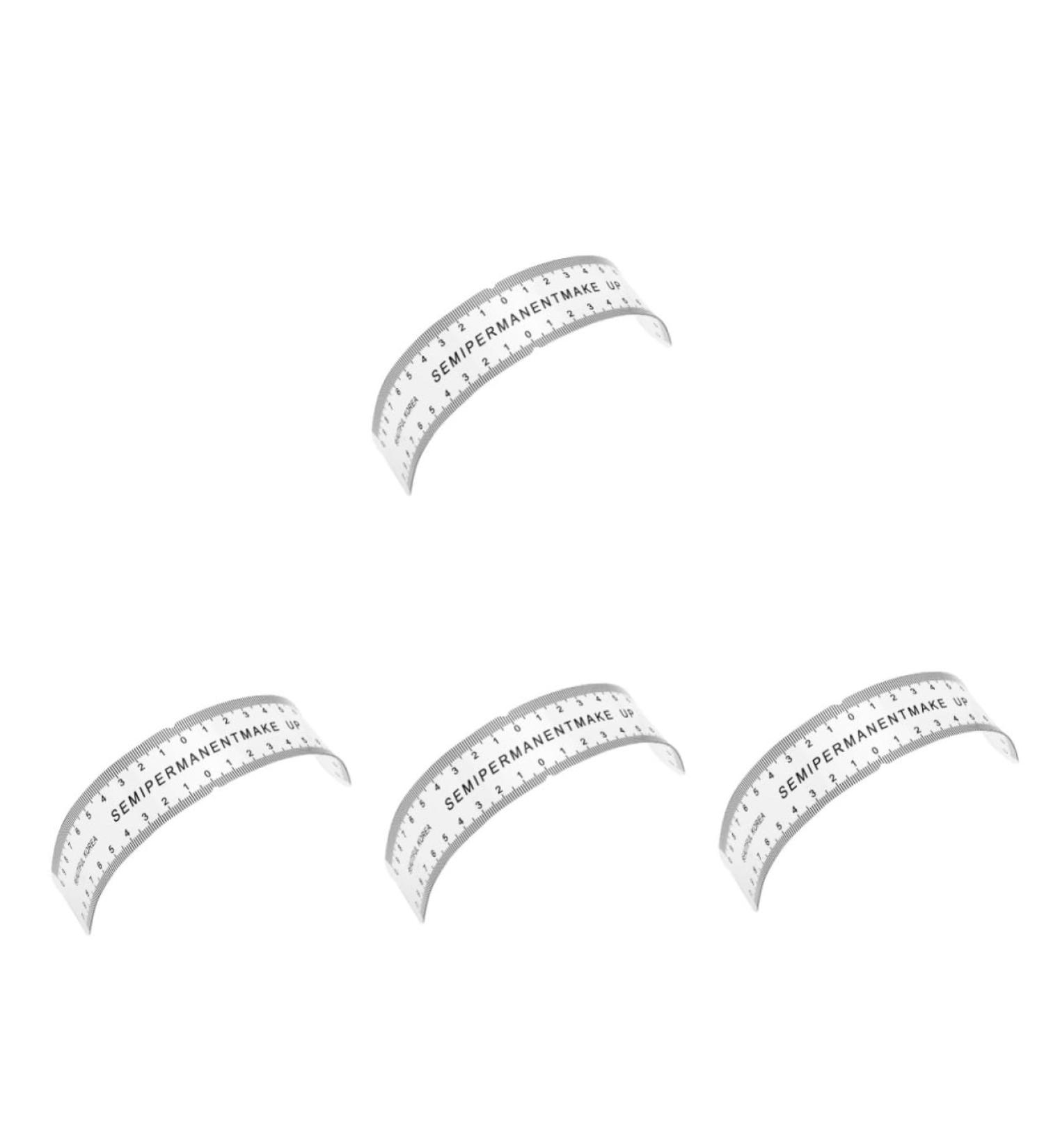 FOMIYES 4 Pcs Eyebrow Ruler 200mg Protractor Eyebrow Measuring Tool Eyebrow Stencil Positioning Pen Reusable 1 count (Pack of 1) Blackx4pcs - Buy Online on GoSupps.com