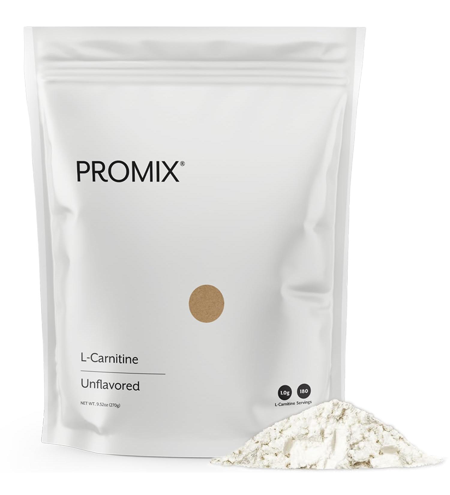 ProMix L-Carnitine Powder Supplement, Unflavored, 9.5oz - Buy Online on GoSupps.com