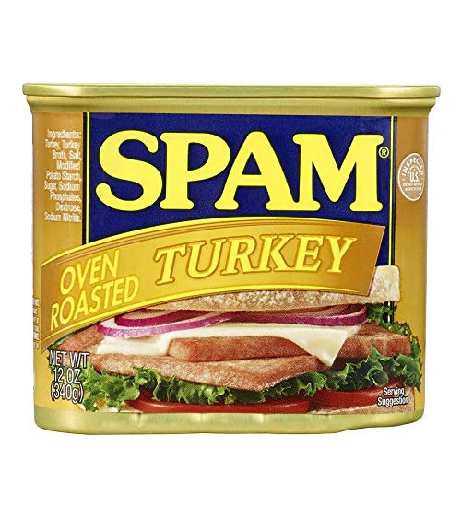 SPAM Oven Roasted Turkey 12oz (Pack of 12) - Delicious Canned Meat for Easy Meals - Buy Online on GoSupps.com
