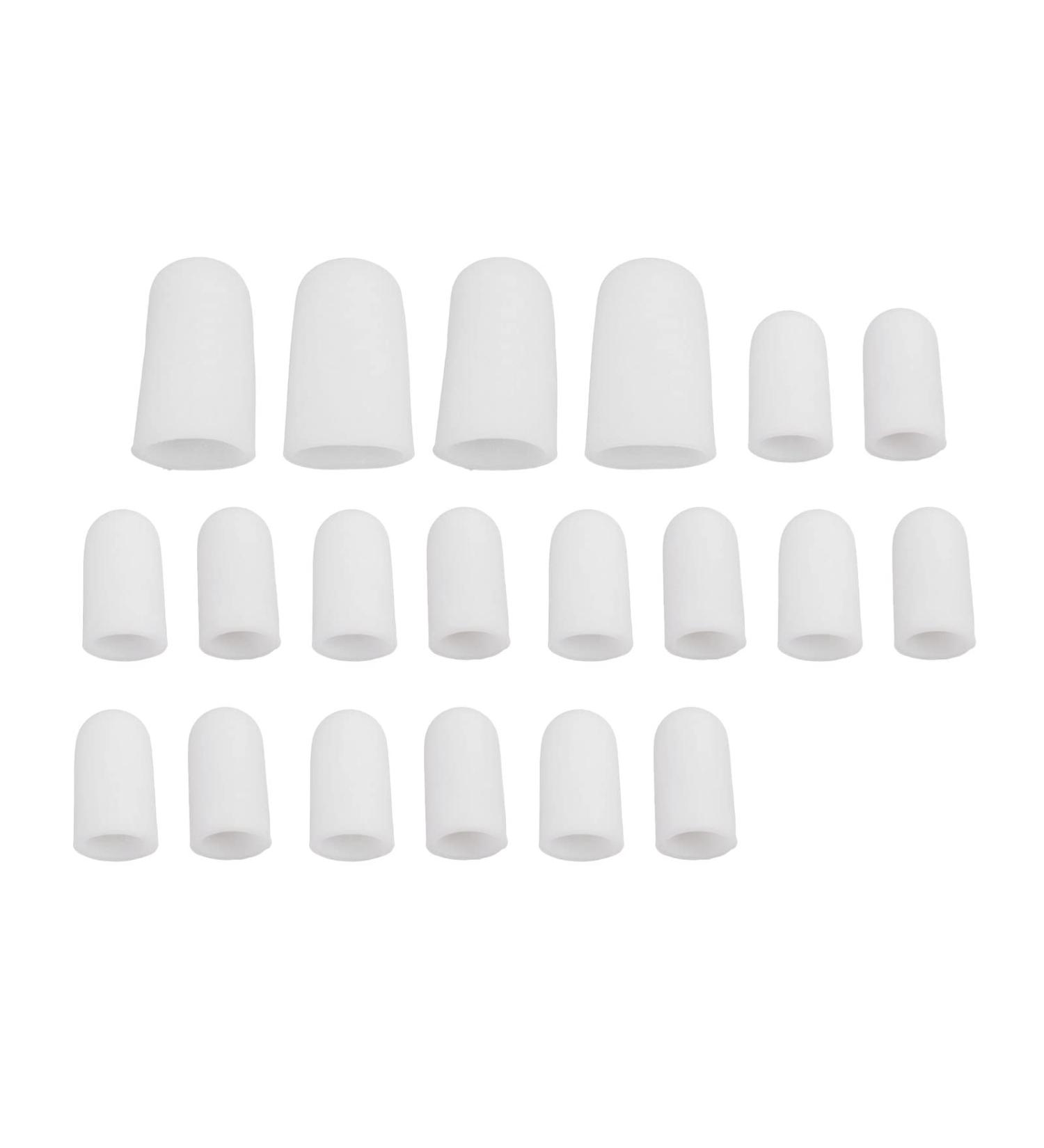 Toe Cushion Hose - Angrek 10 Pairs Silicone Adjustable Toe Caps for Pain Relief & Protection from Ingrown Toenails & Friction - Buy Online on GoSupps.com