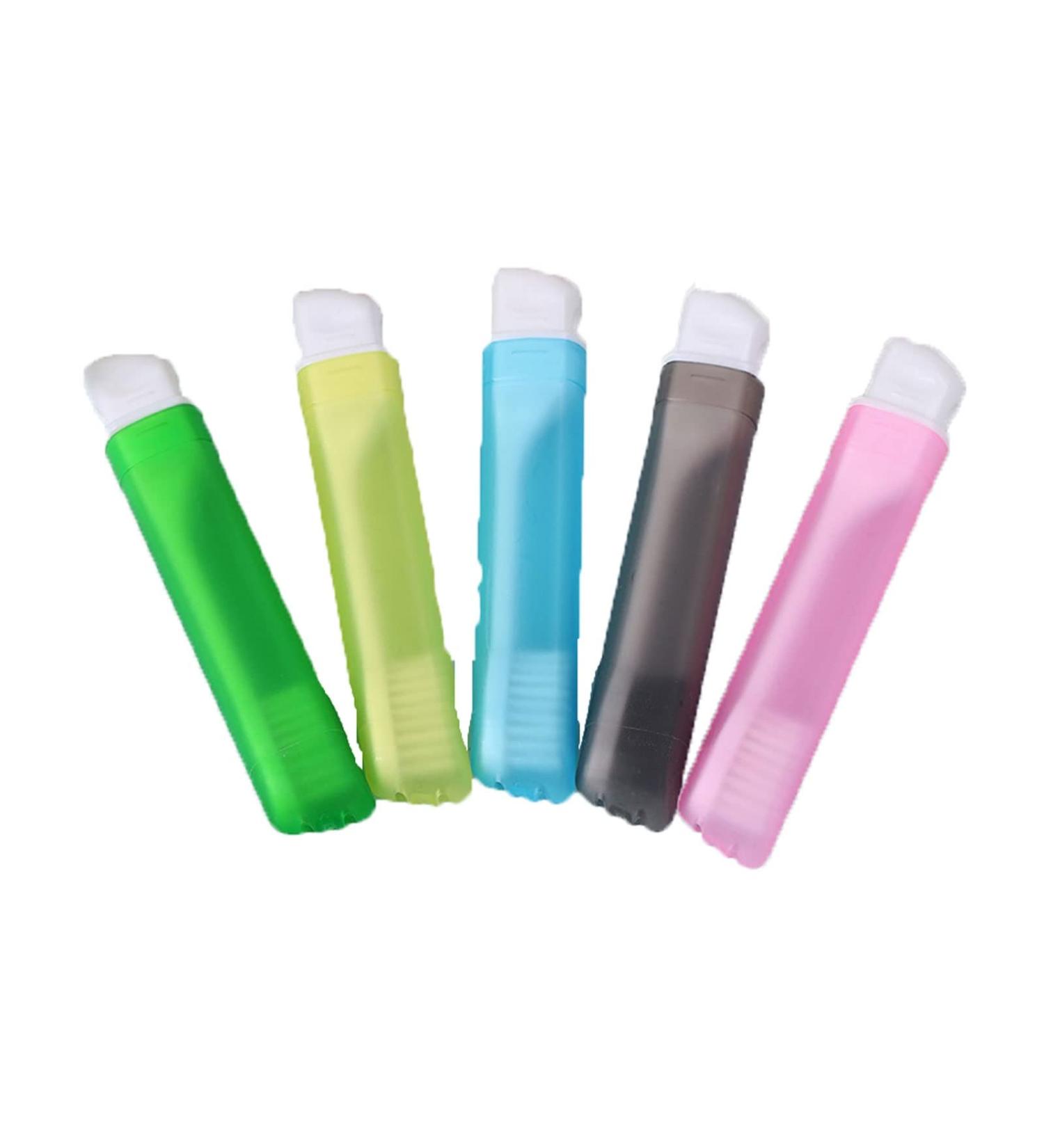 Digjobk Toothbrush Cup Set - 5PC Portable Folding Soft Toothbrushes for Travel & Camping - Durable Mini Plastic Design - Buy Online on GoSupps.com
