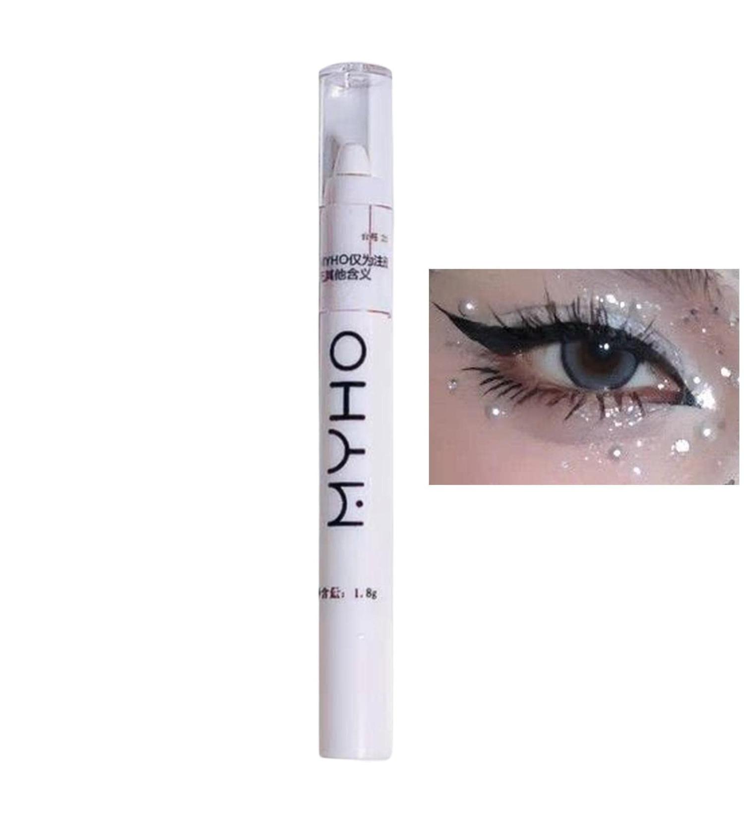 Eye Brightener Pencil Waterproof Eyeshadow Stick for Women | Brightener Eyeshadow Pencil Crayon Highlighter Eye Shadow Stick with -Proof Formula for Brightening Frifer 01# Matte White - Buy Online on GoSupps.com
