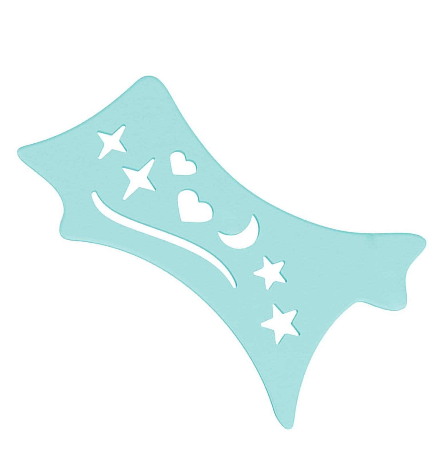 Eyeliners Stencils Wing Tips | Flexible Soft Eyeliners Tool - Contour Eye Liners Guide Reusable Cleaning Cloths for Women Blue - Buy Online on GoSupps.com