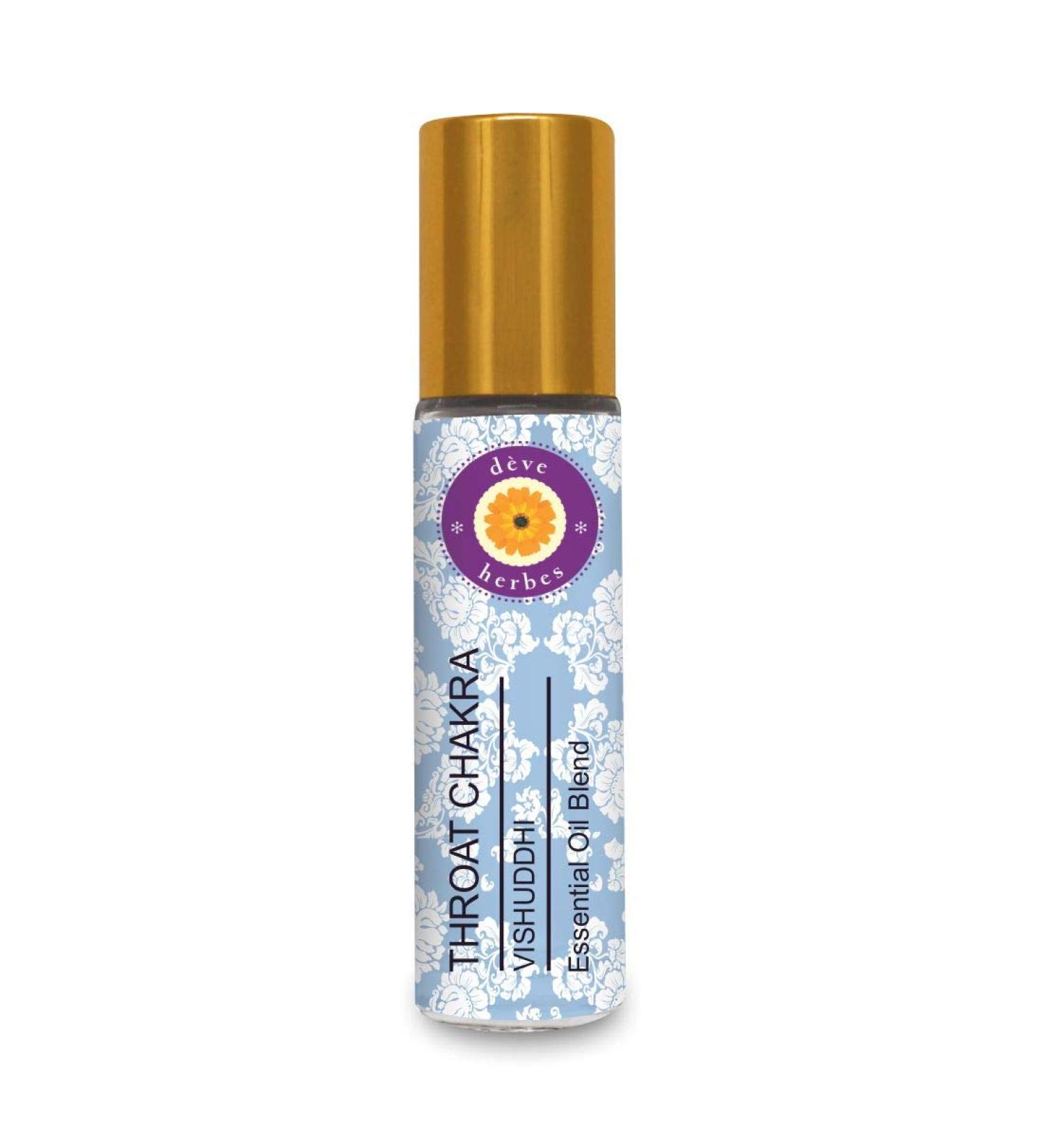 d ve herbes Throat Chakra (Vishuddha) Oil - Ideal for Meditation, Purification, Yoga, Chakra Alignment, Relaxation, Healing & Rituals, 8ml (0.27 oz) Throat Chakra Oil 0.27 Fl Oz (Pack of 1) - Buy Online on GoSupps.com