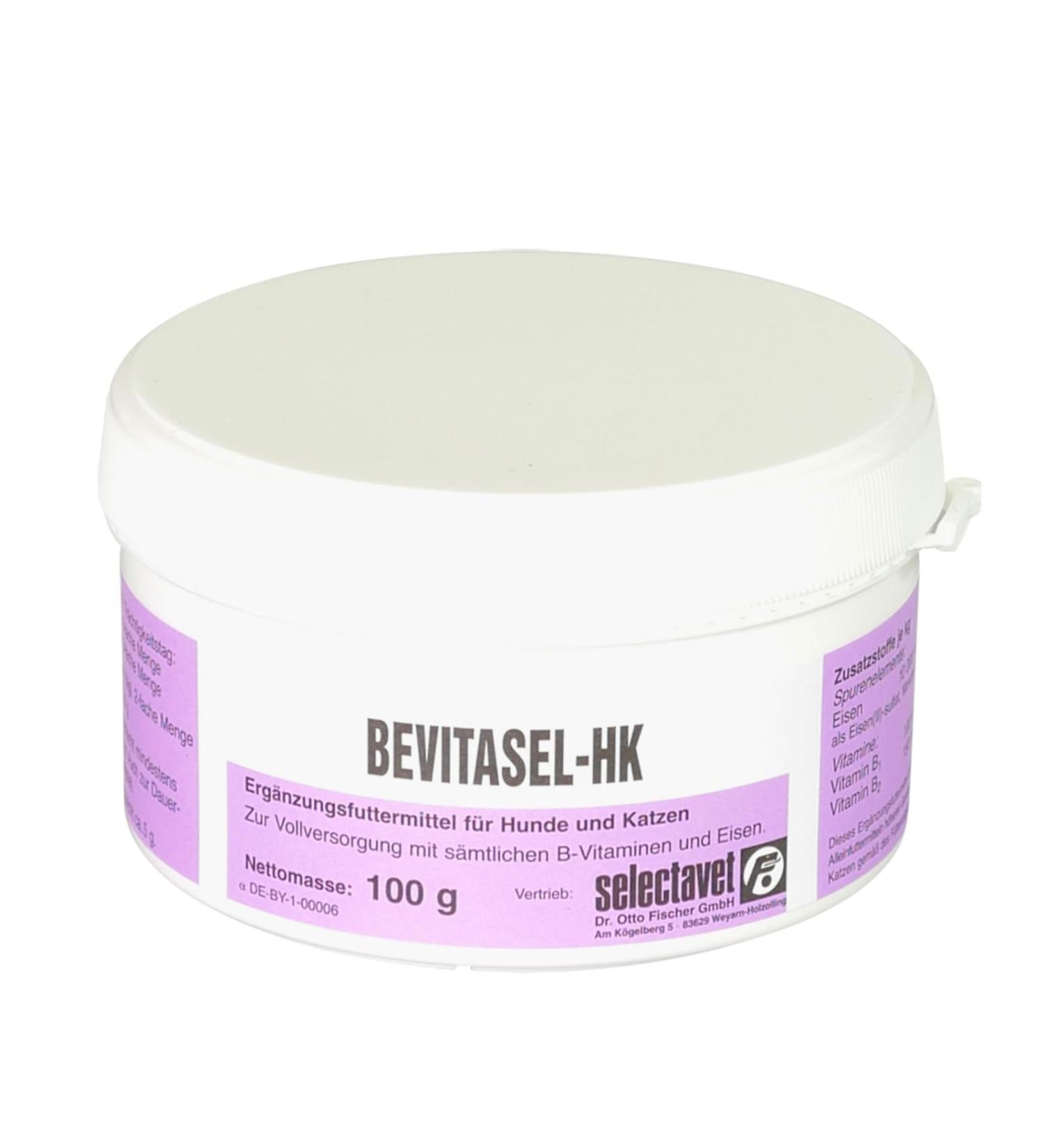 Selectavet Bevtisel HK for dogs and cats |100 g |For full care with all B vitamins and iron |Supplementary feed in powder form
