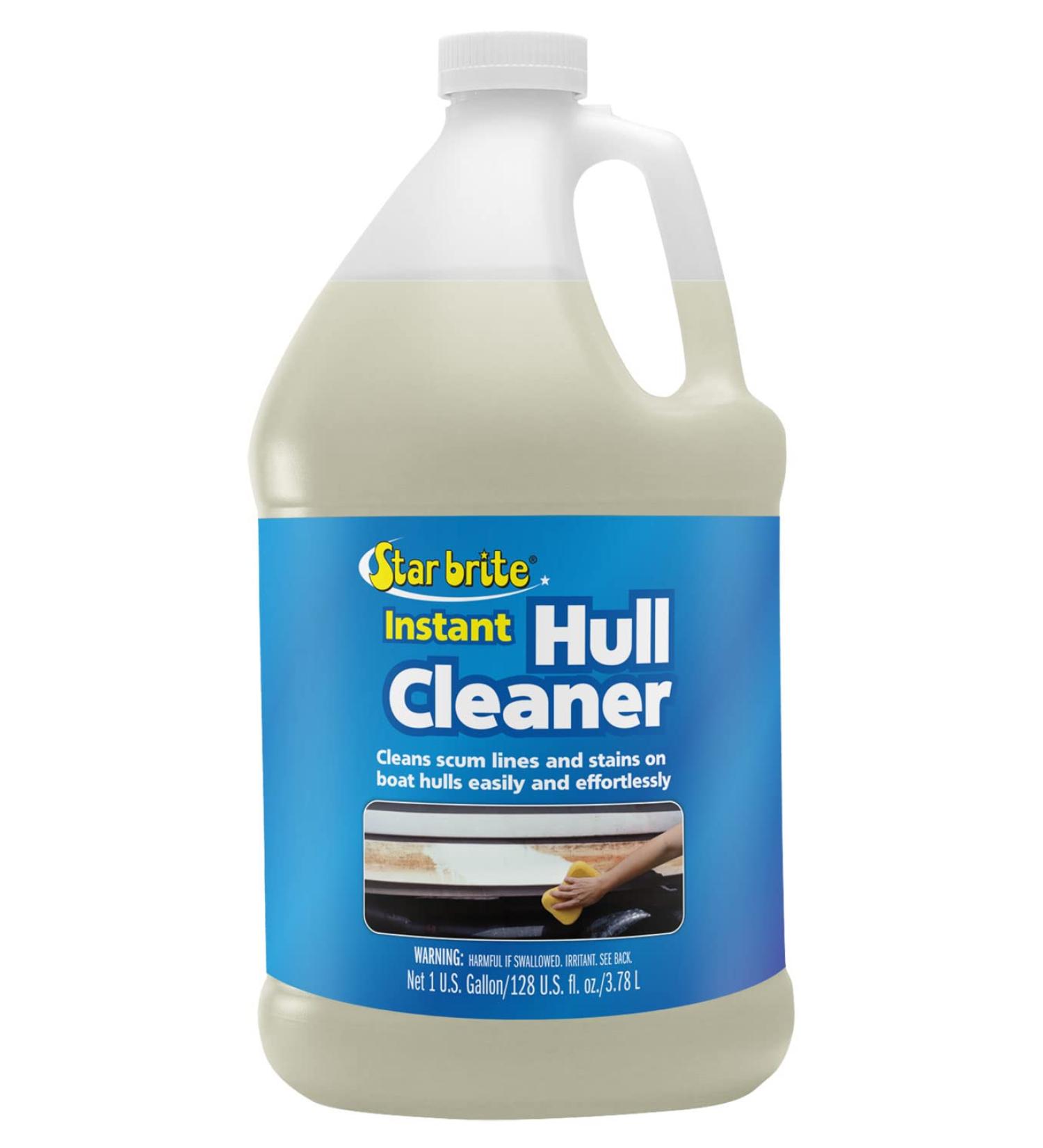 STAR BRITE Instant Hull Cleaner - 128 Oz Gallon - Removes Stains, Scum Lines & Grime on Fiberglass & Painted Boat Hulls - Buy Online on GoSupps.com