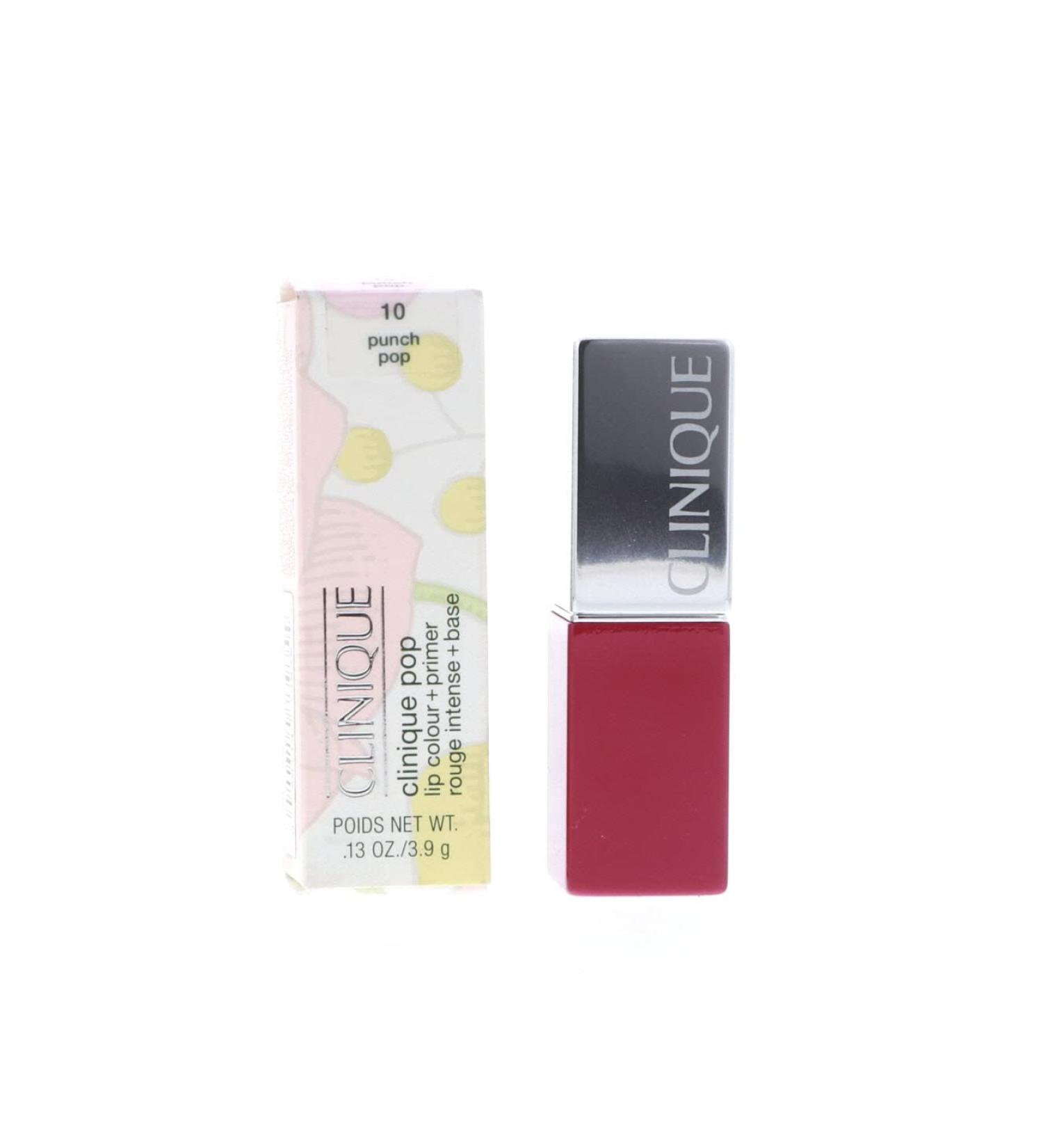 Clinique Pop Lip Colour + Primer - Punch Pop | Long-lasting Lipstick with Primer - Buy Online on GoSupps.com