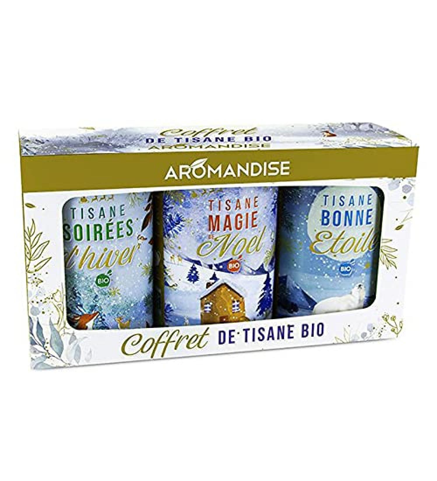 Aromandise Gift Set of 3 Organic Festive Herbal Teas 260g - Aromandise