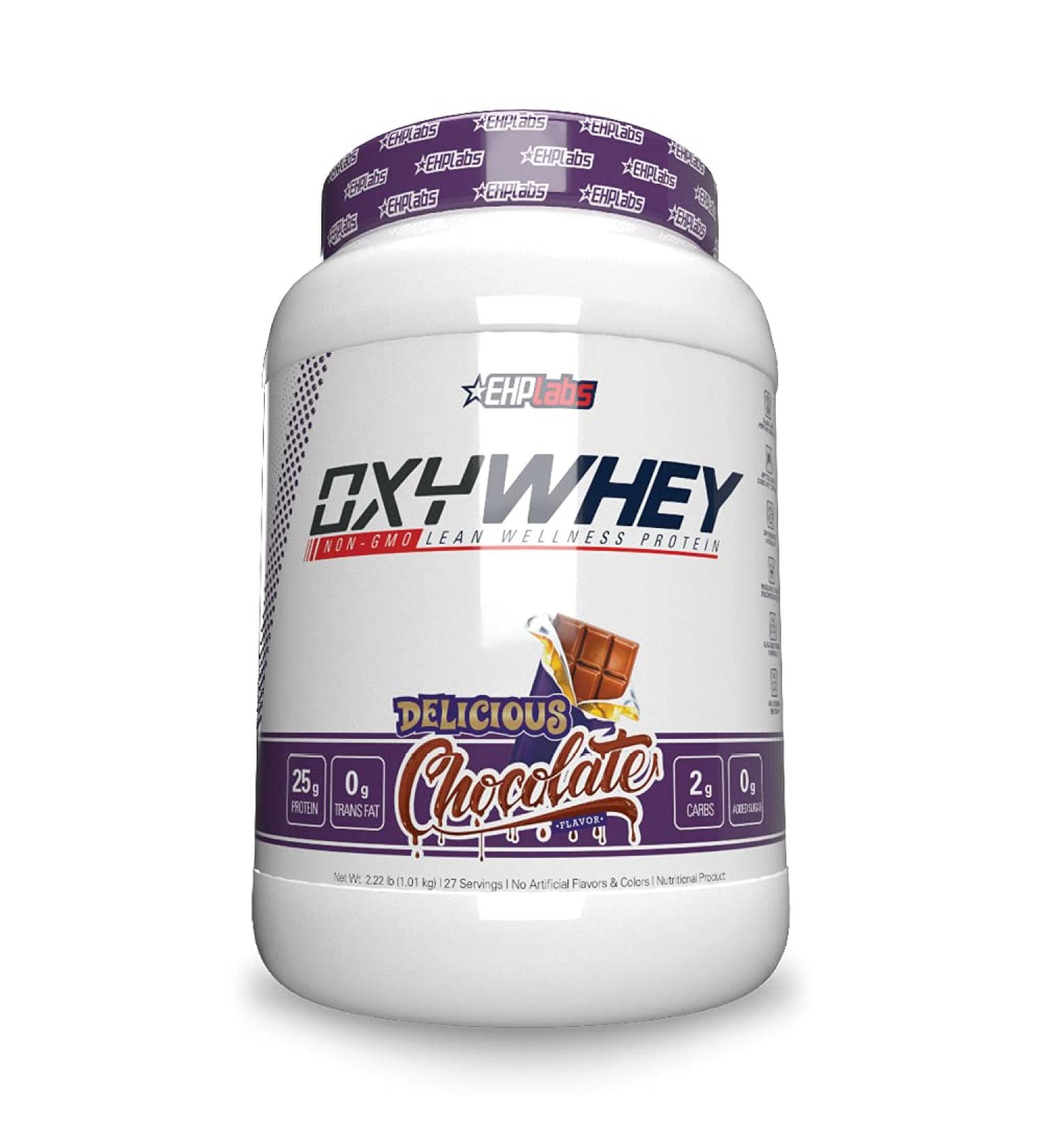 EHP Labs OxyWhey Lean Protein - Delicious Chocolate 27 Servings | Ultimate Muscle Fuel - Buy Online on GoSupps.com