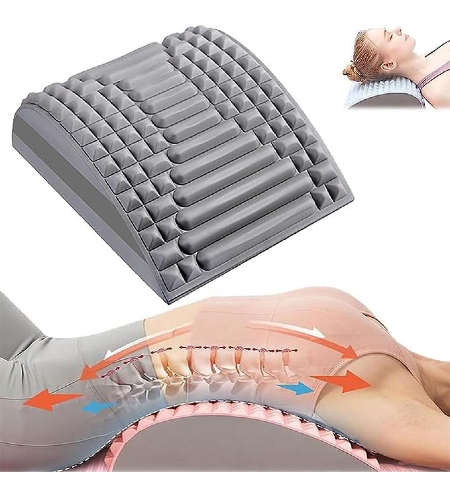 Back Extension & Cervical Traction Device | Backknackers - Lumbar Support & Fitness Stretcher for Joint Relief (Gray) | International Shipping Available - Buy Online on GoSupps.com