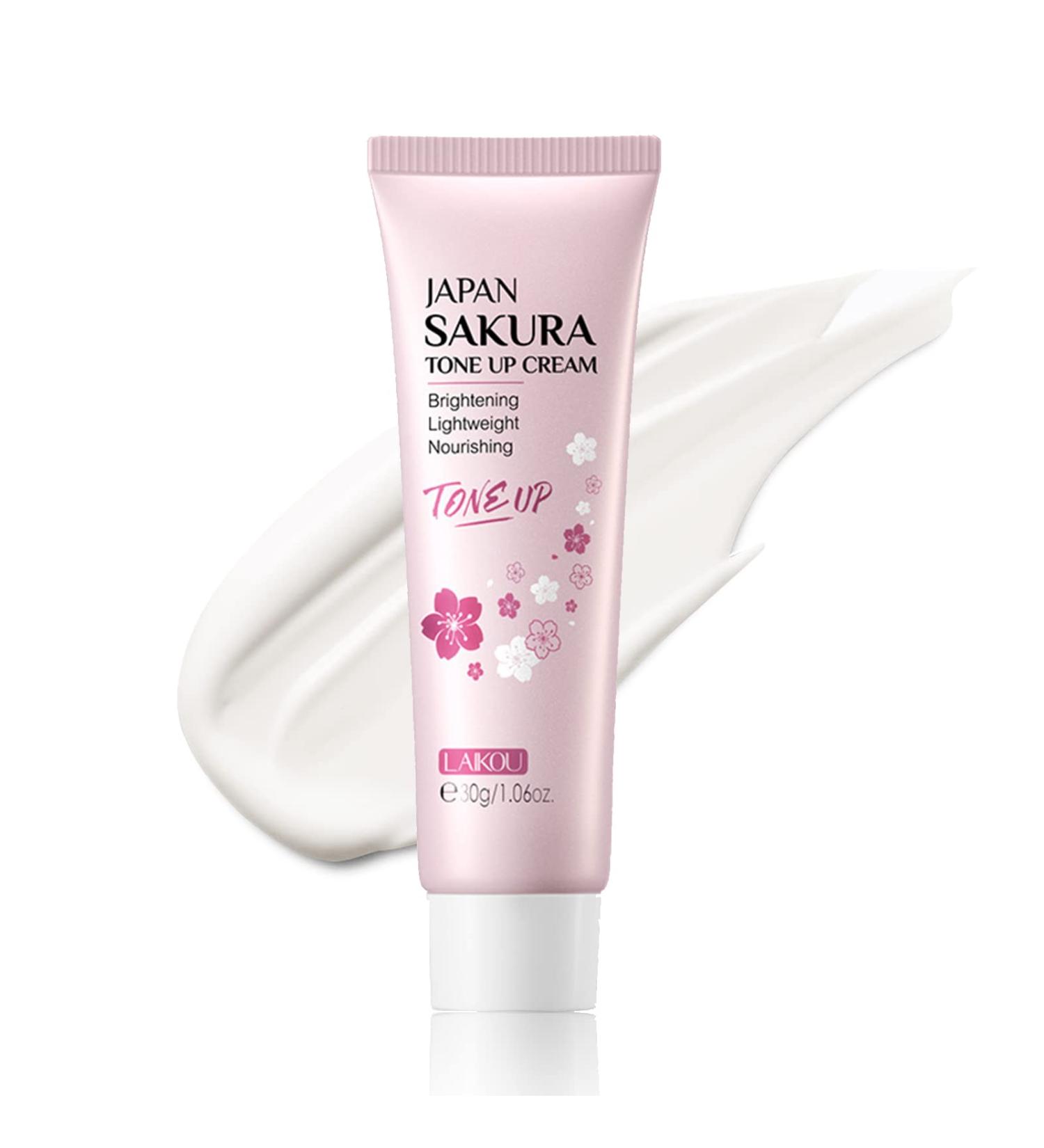 MIESCHER Sakura Tone Up Cream 1.06 Fl OZ - Hydrating, Lightweight & Brightening Face Cream - Buy Online on GoSupps.com