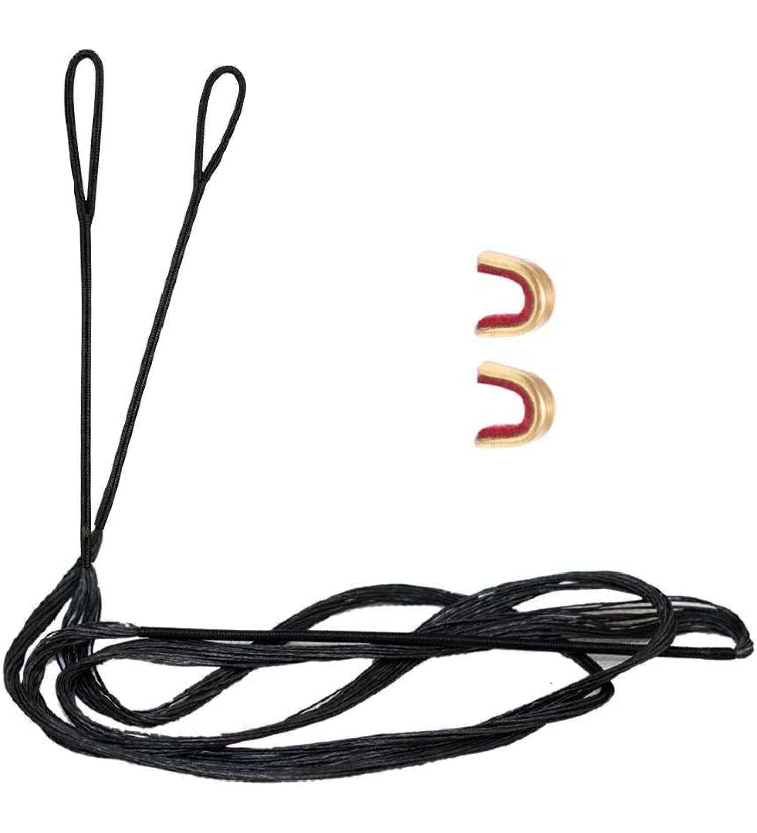 Deerseeker Dacron Bow String Set - 14 Strand Replacement Bowstring for Recurve Bow - 48-70 inches - Archery AMO 62 - 2 Nock Points Included - Buy Online on GoSupps.com