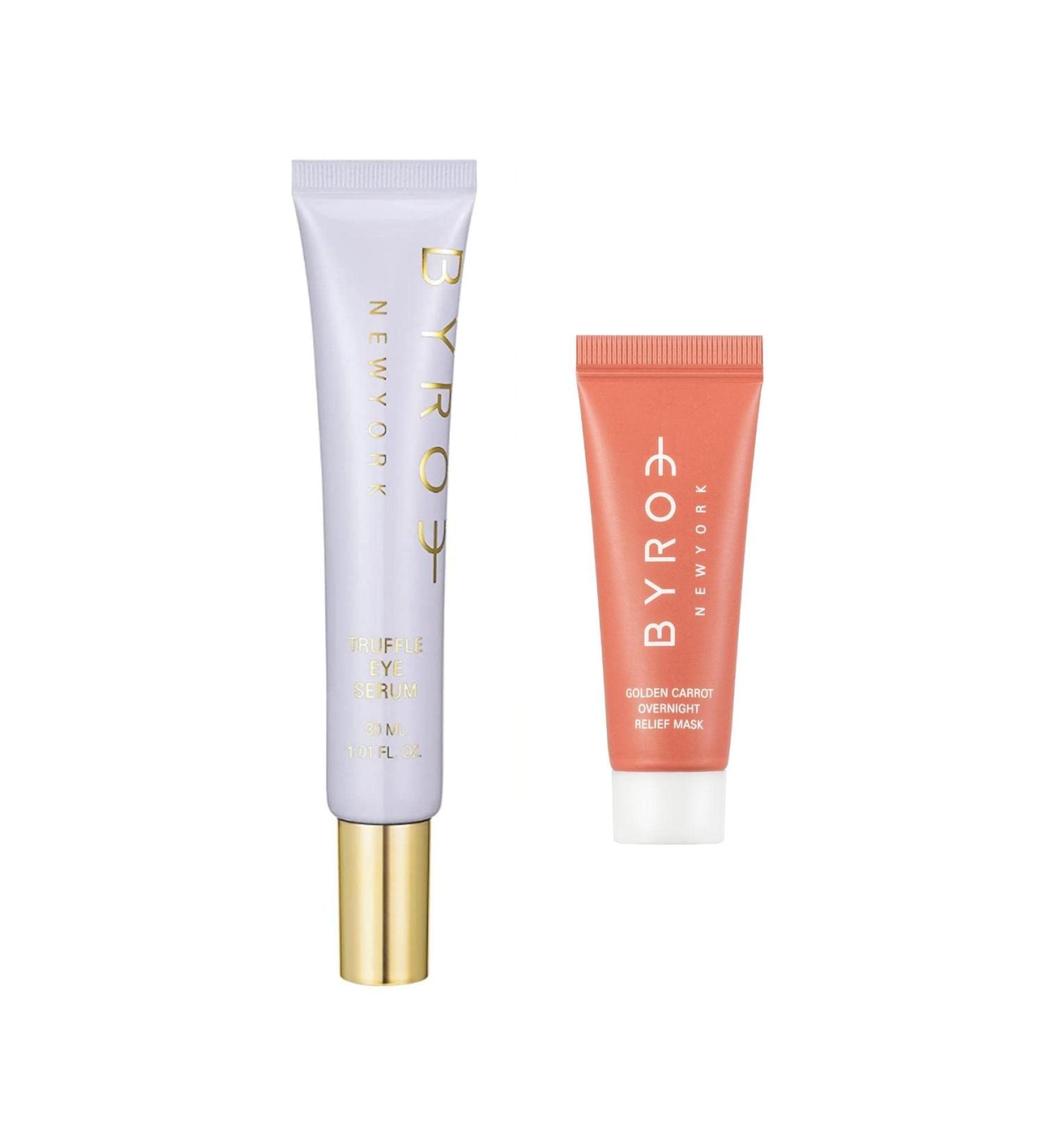 Byroe Truffle Eye Serum + Free Golden Carrot Mask Mini | Firm, Smooth & Treat Puffiness | Antioxidant-Rich Overnight Facial - Buy Online on GoSupps.com