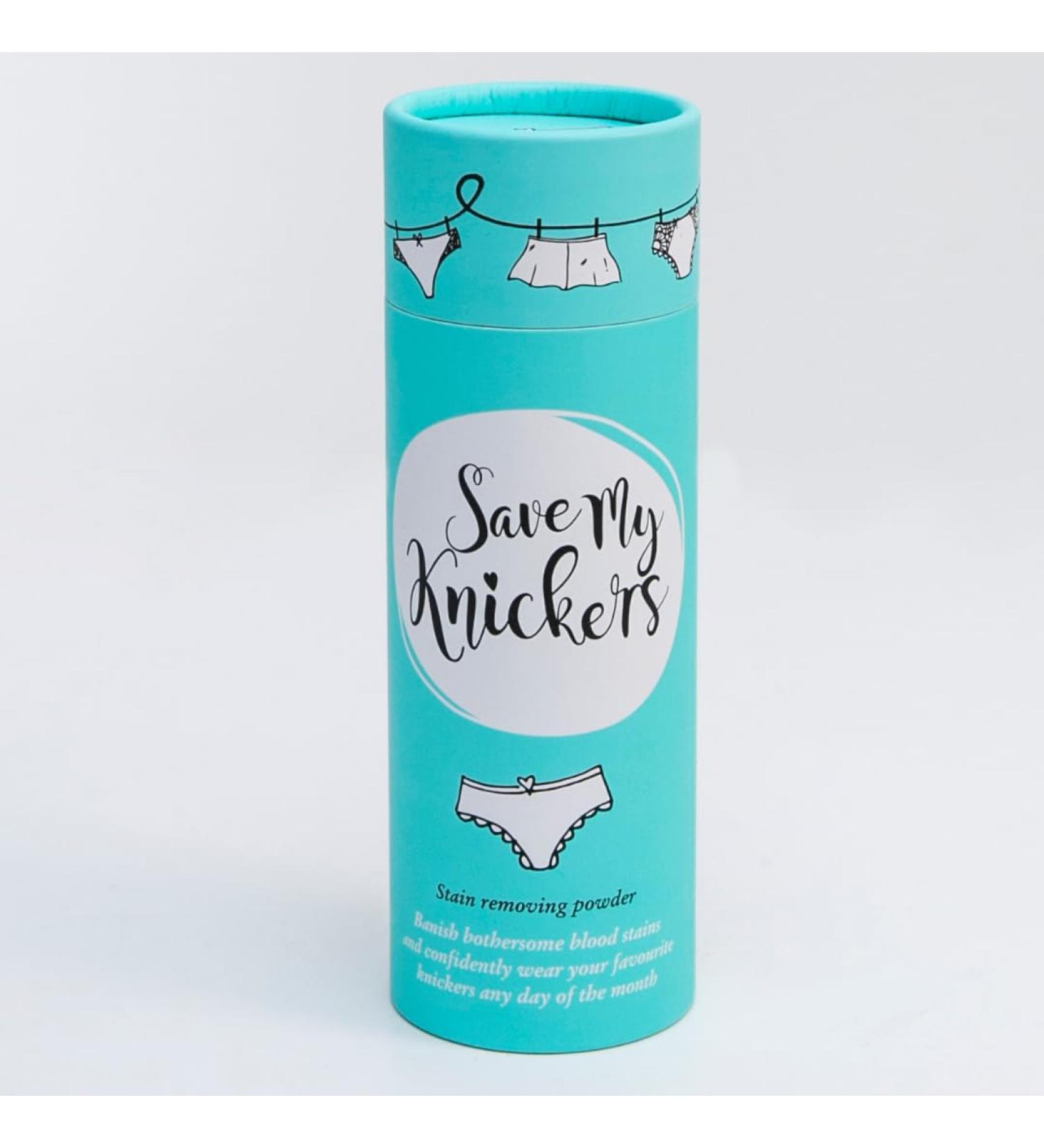Save My Knickers Blood Stain Remover - Ideal for Underwear, Clothes, Sheets, Bedding, and Pyjamas - Buy Online on GoSupps.com