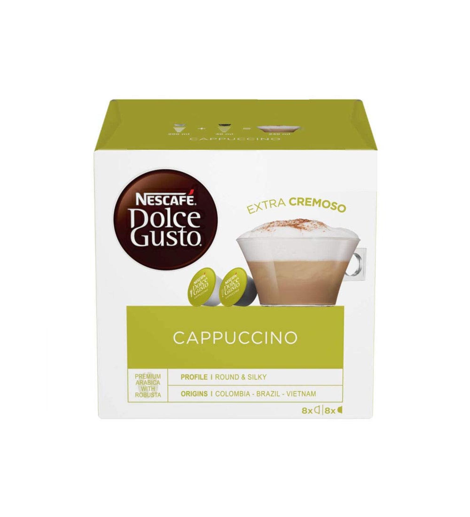 NESCAF Nescafe Dolce Gusto Cappuccino Pack of 6 boxes of 6 x 16 capsules