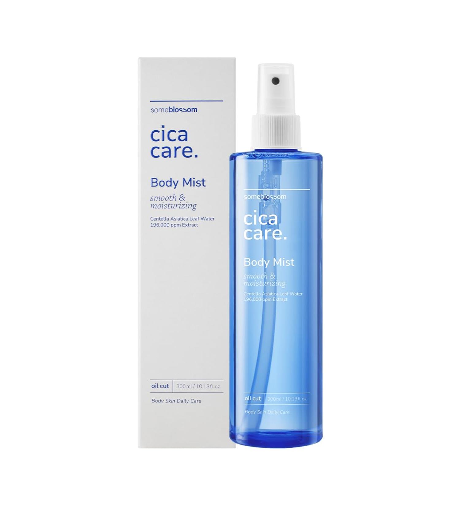 Body Mist Spray Soothing & Moisturizing (10.14 Fl Oz / 300ml) CICA AHA PHA Niacinamide Hyaluronic Acid Complex for Body pH ballanced for Sensitive Skin Korean Skincare