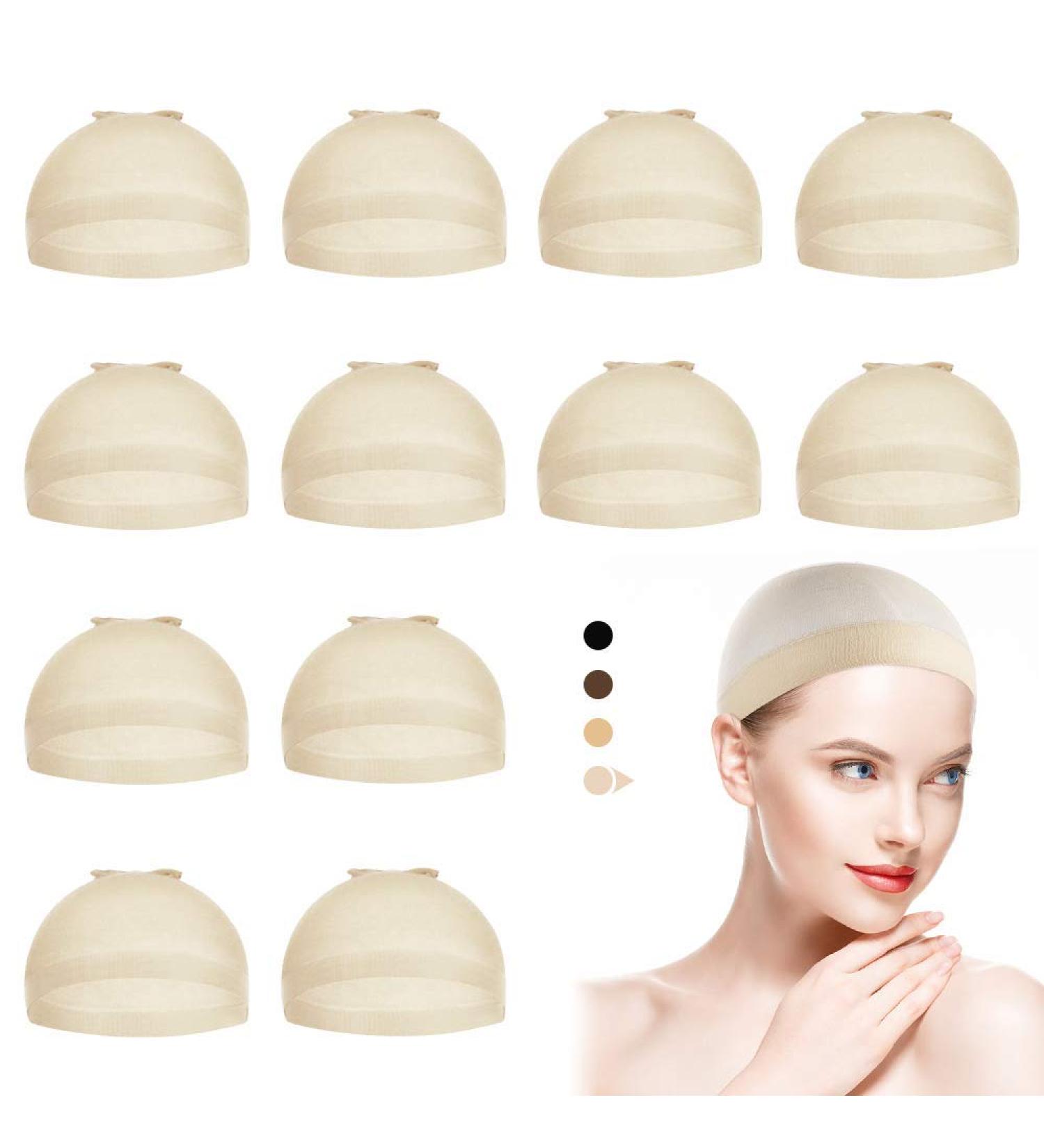 Dreamlover Wig Cap - 12 Pieces Hair Net for Wigs | Skin Colors | Essential Wig Accessories - Buy Online on GoSupps.com