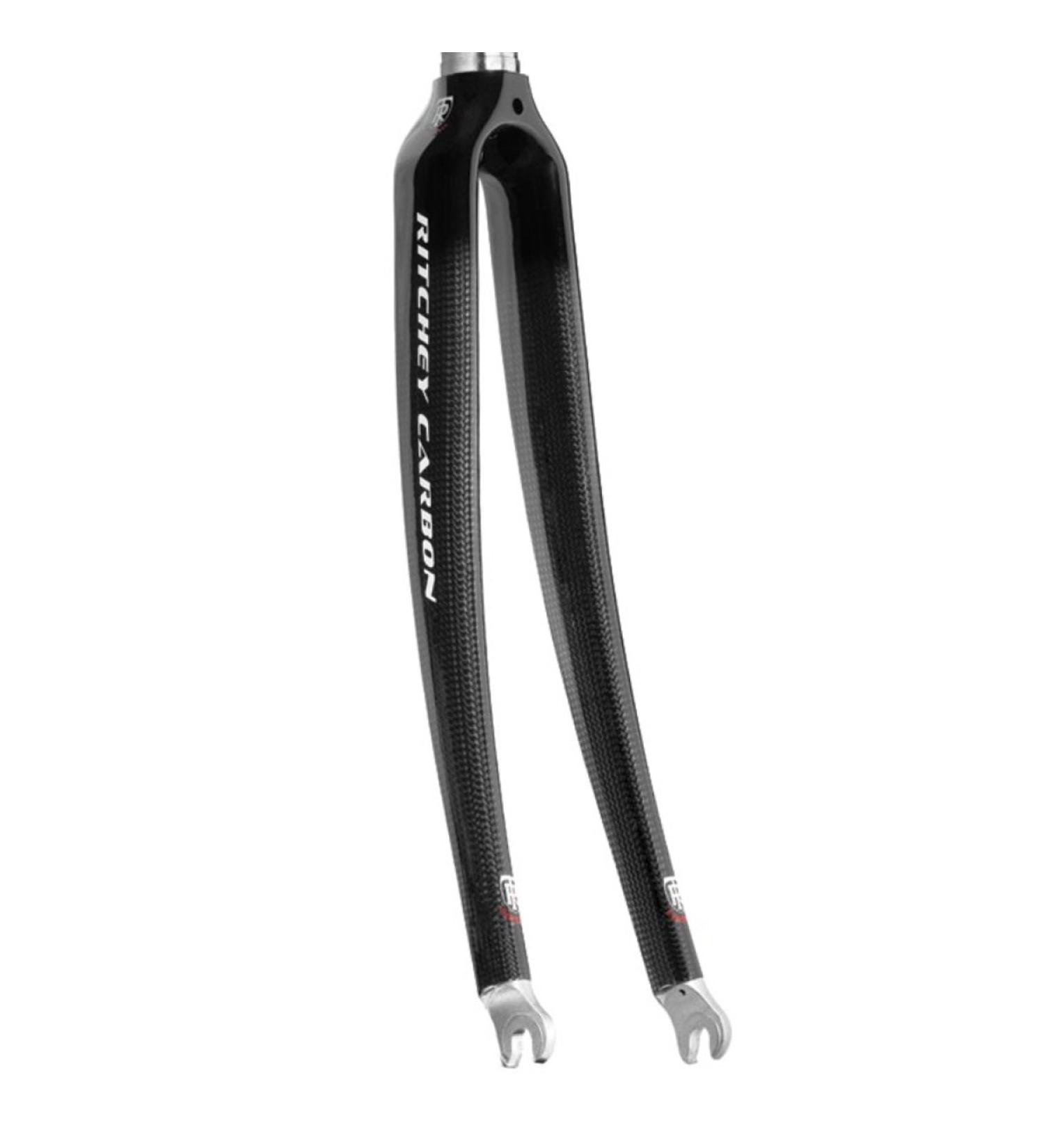 Ritchey Comp Carbon Road Fork - 700c, 1" Straight Steerer, Carbon Fiber Blade with Alloy Crown and Steerer, For Road Bikes, Short Reach Rim Brake, Quick Release Axle