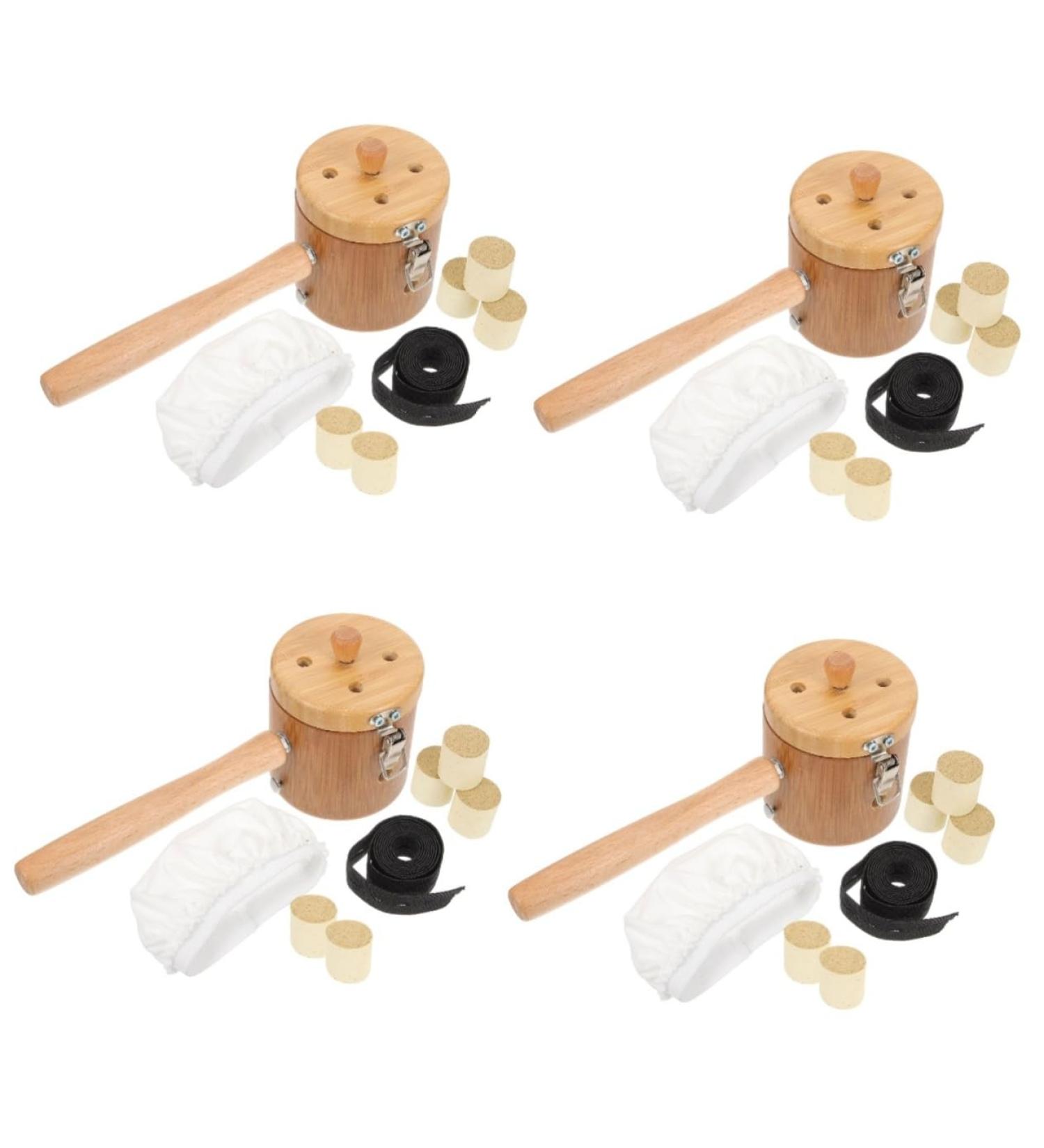 Minkissy 4 Sets Moxibustion Massage Tools - Metal Container Gel Burner & Storage Box - Buy Online on GoSupps.com