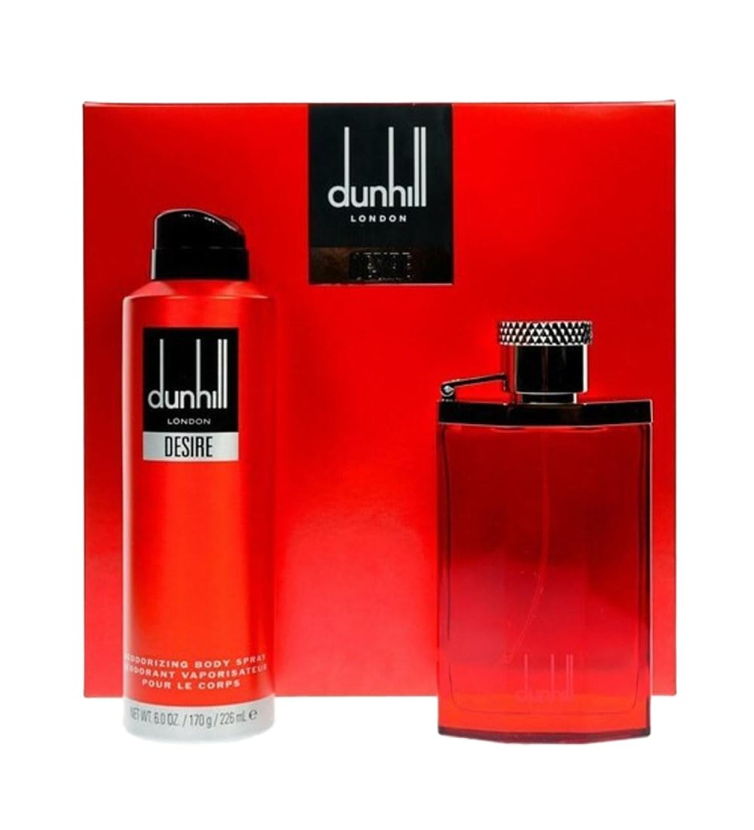 Desire Red by Alfred Dunhill for Men - 2 Pc Gift Set 3.4oz EDT Spray 6.0oz Deodorant Spray