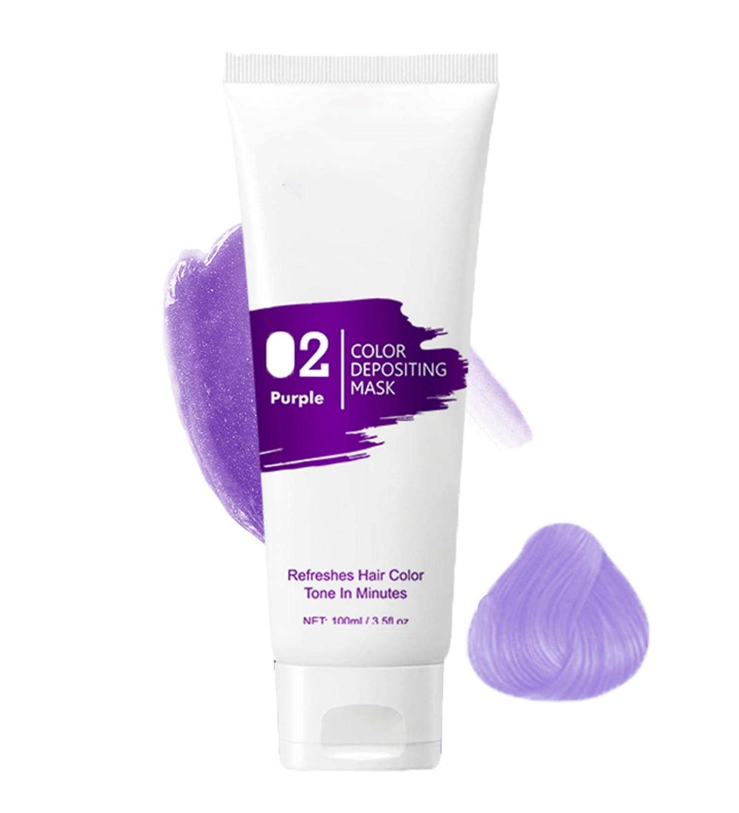 Purple Semi-Permanent Hair Dye & Color Refresh Mask - Instantly Refreshes Hair Color Tone - Buy Online on GoSupps.com
