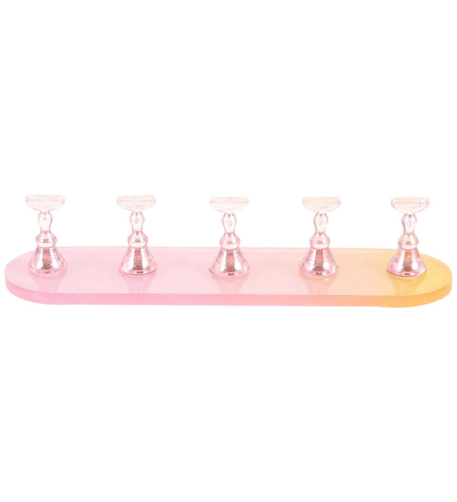 COHEALI 1 Set Nail Practice Holder Acrylic Nail Art Display Stand Magnetic Fake Nail Holder Training Nail Stands Nail Art Holder Rack Nail Tips Practice Rack Plastic Cosmetic Fixture Pink Yellow - Buy Online on GoSupps.com