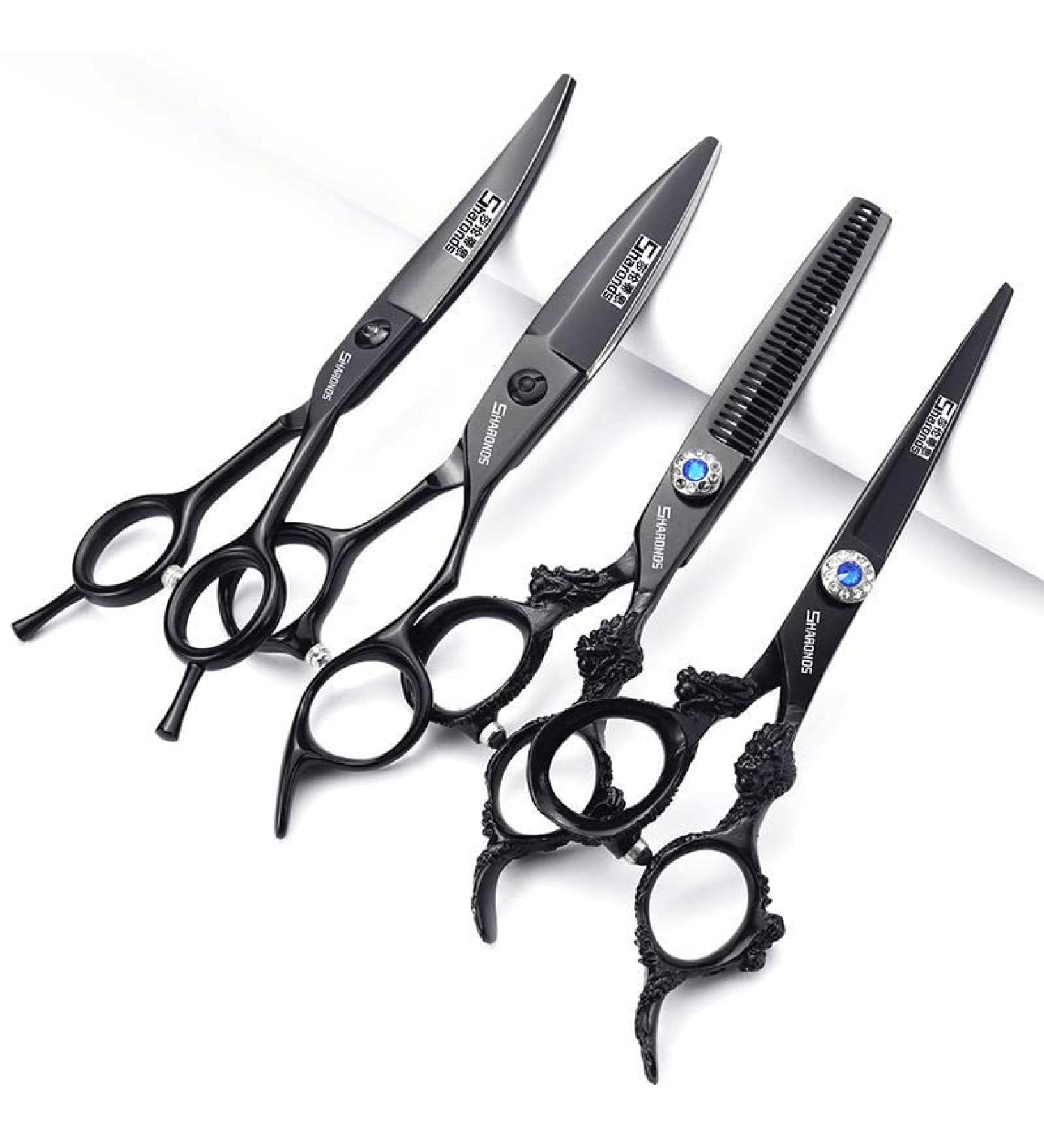 SHARONDS Professional Hair Clippers Set - 6/7/8 Inch Haircut Kit (4 Pieces) for Precision Cutting - International Shipping Available - Buy Online on GoSupps.com