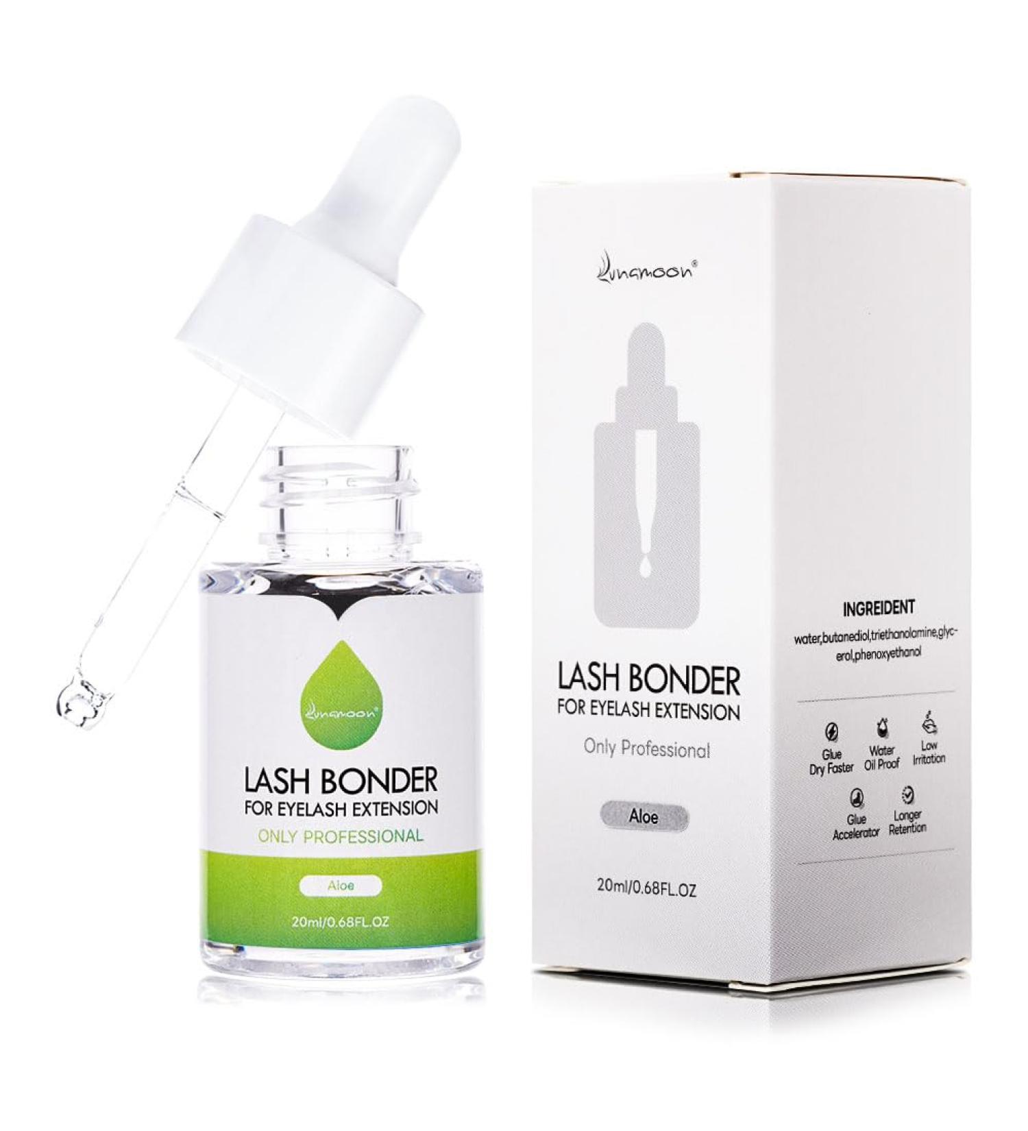 Premium Eyelash Bonder & Sealer - Accelerate Adhesive Drying Time | 20ml Aloe Lash Extension Glue Binder - Buy Online on GoSupps.com