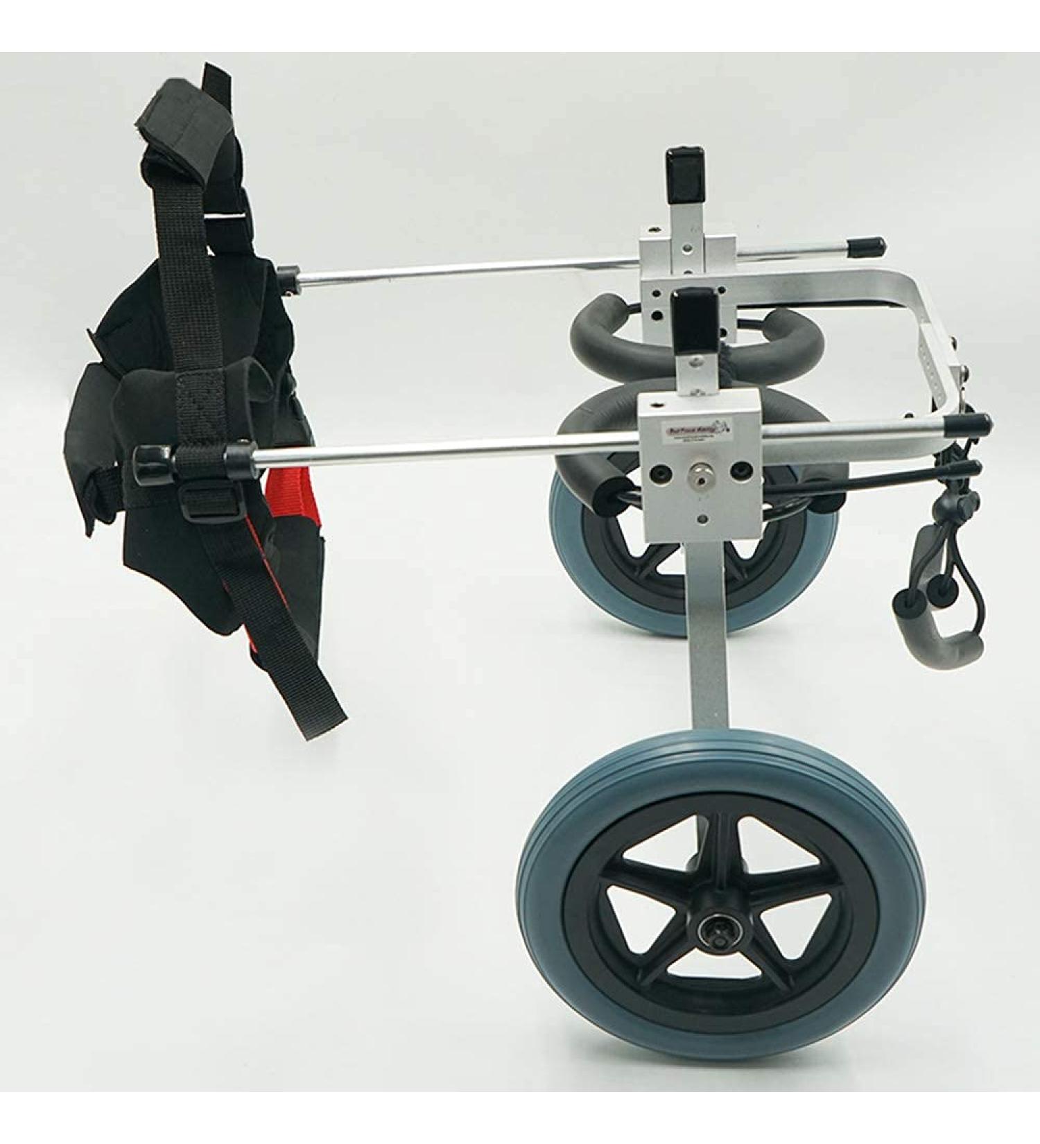 Adjustable Dog Wheelchair Two Wheels Pet Cart Animal Rehabilitation Cart for Handicapped Hind Legs Pet Exercise Wheels Lightweight Easy Assemble X - Small - Buy Online on GoSupps.com