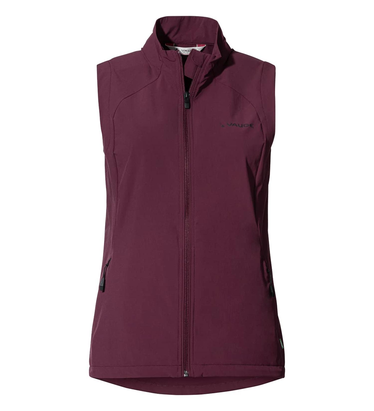 VAUDE Women's Yaras Vest 40 in Cassis - Eco-Friendly Outdoor Vest for Women | International Shipping Available - Buy Online on GoSupps.com