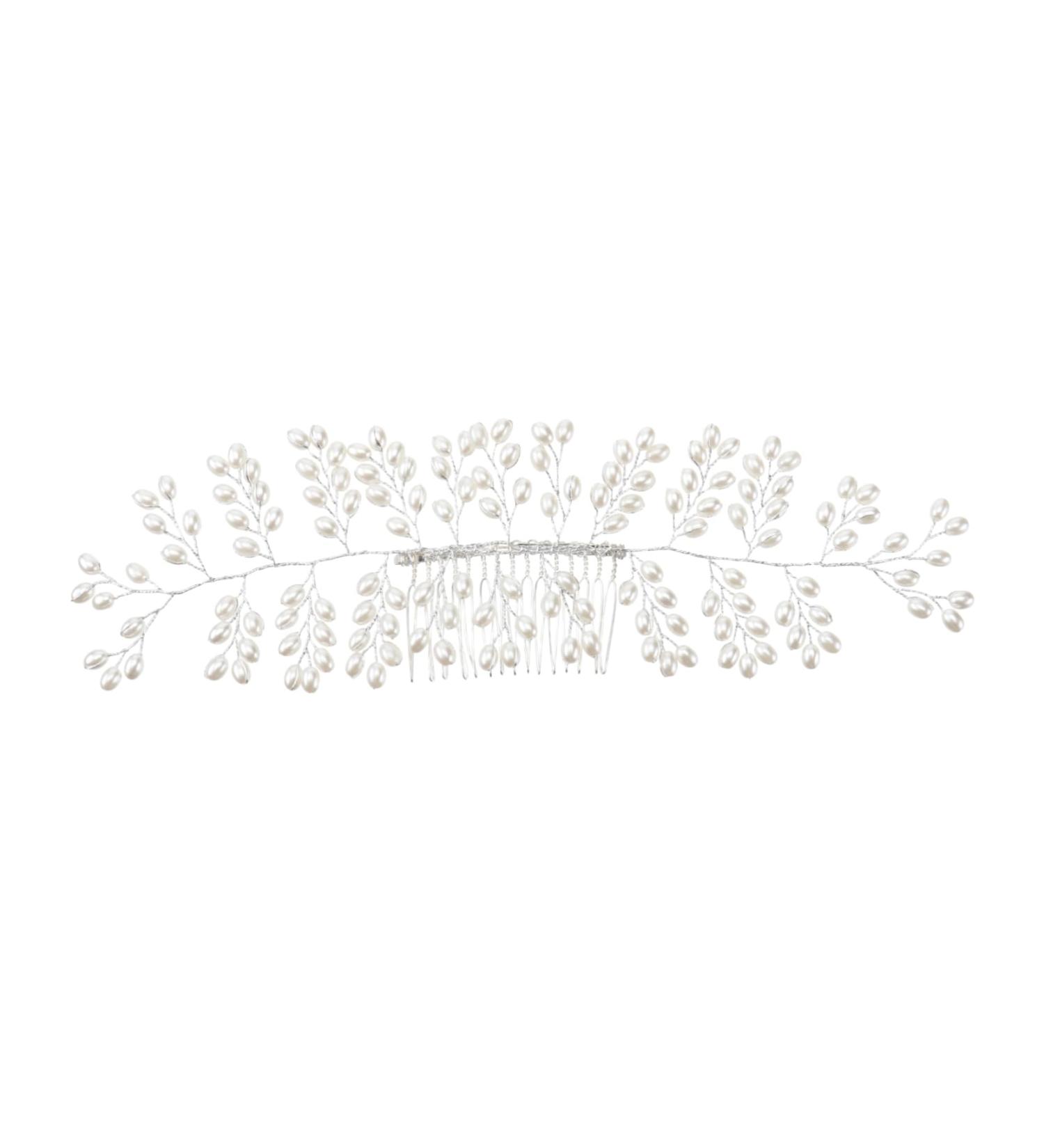 FRCOLOR Bridal Hair Accessories Tiara Wedding Hair Comb Women Hair Comb Bridal Hair Comb Women's White Accessories Manual Wedding Hair Accessories - Buy Online on GoSupps.com