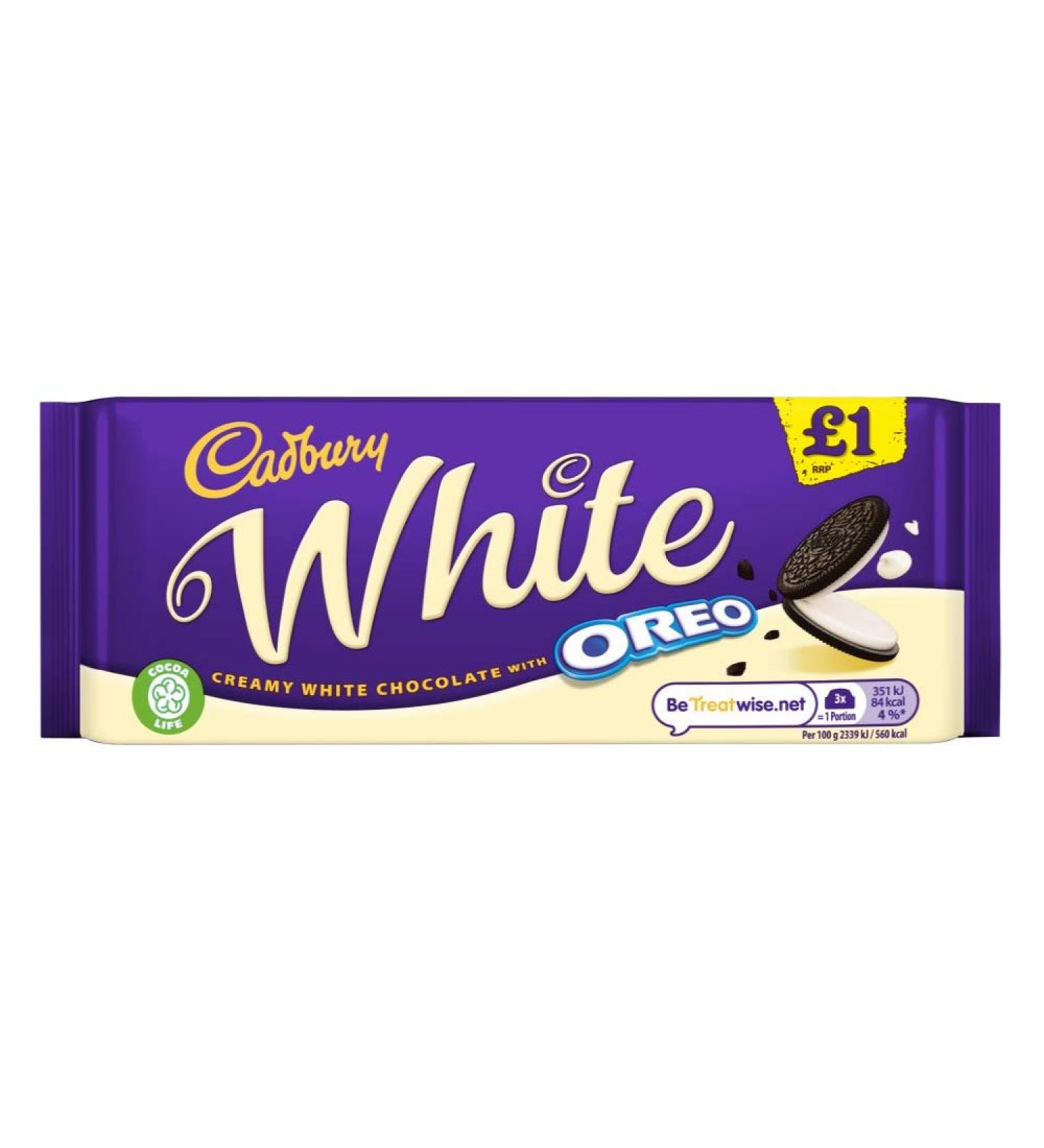 Cadbury Cadbury Single Chocolate Bar (White Oreo)
