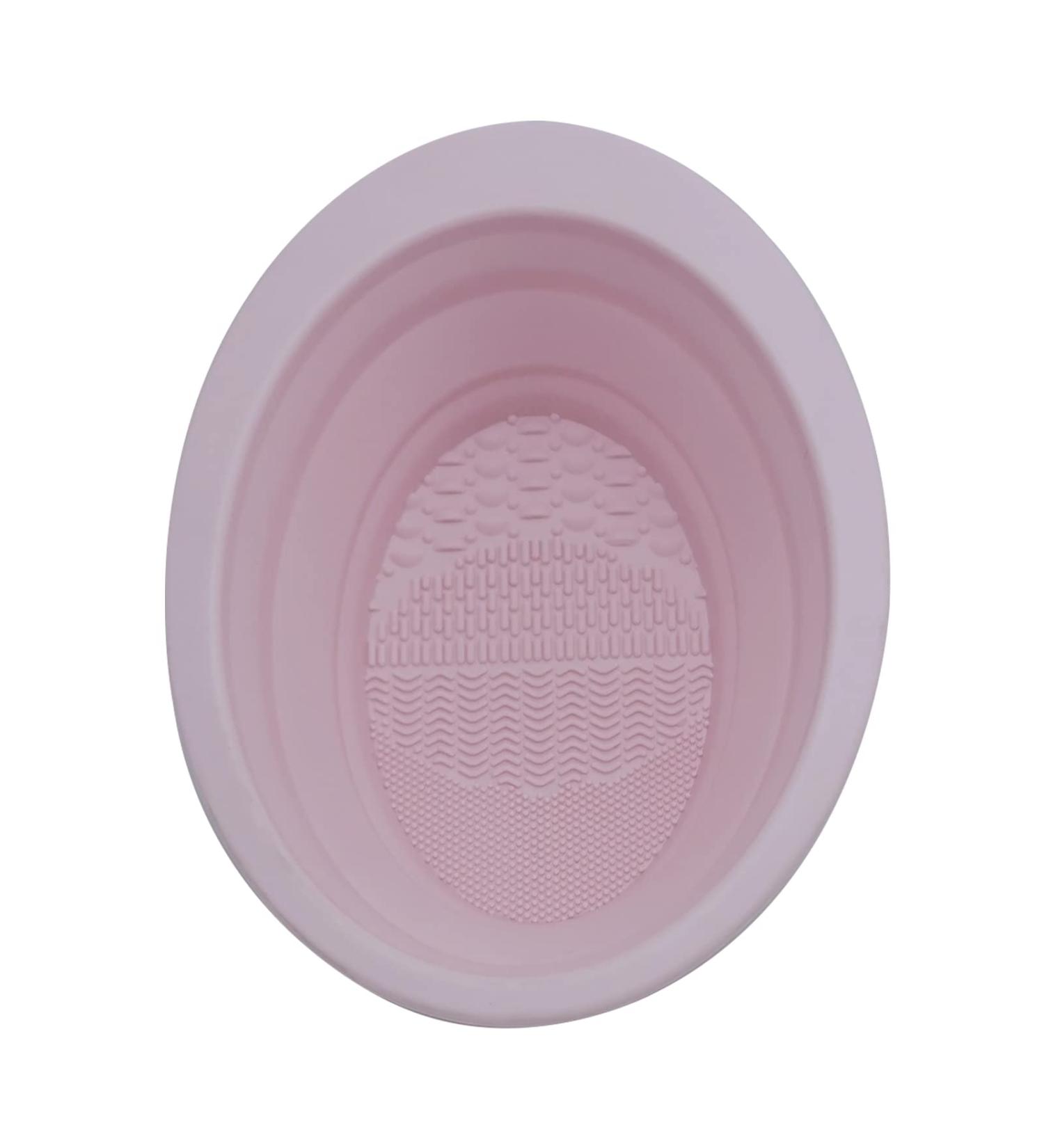 Buy SANWOOD Practical Makeup Brush Scrubber Cleaning Mat - Light Pink | Essential Brush Washing Tool for Women & Girls - Buy Online on GoSupps.com
