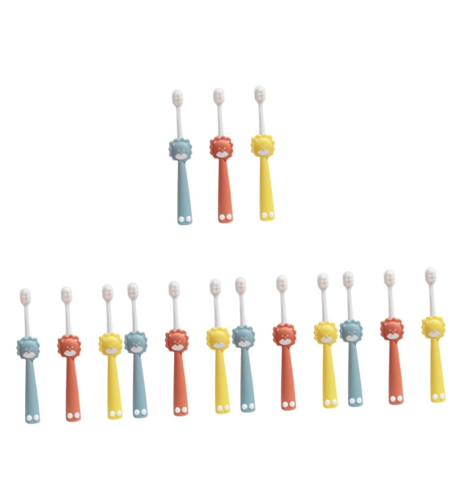 Minkissy 15 Pack Extra Soft Children's Toothbrushes - Sensitive Bristles Travel-Friendly Baby Products - Buy Online on GoSupps.com