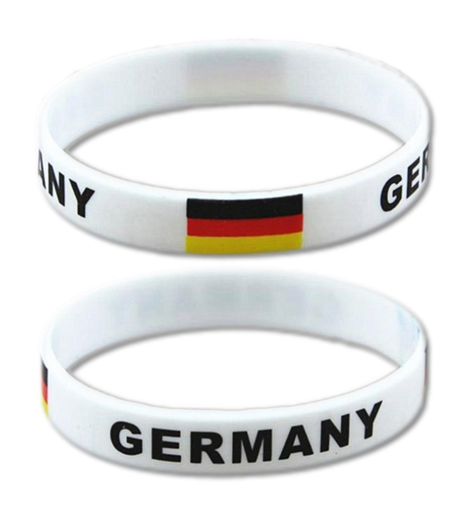 Buy EROSPA Fan Bracelet - Football Germany World Cup - Unisex Silicone Accessory in White/Black - Shop Now! - Buy Online on GoSupps.com