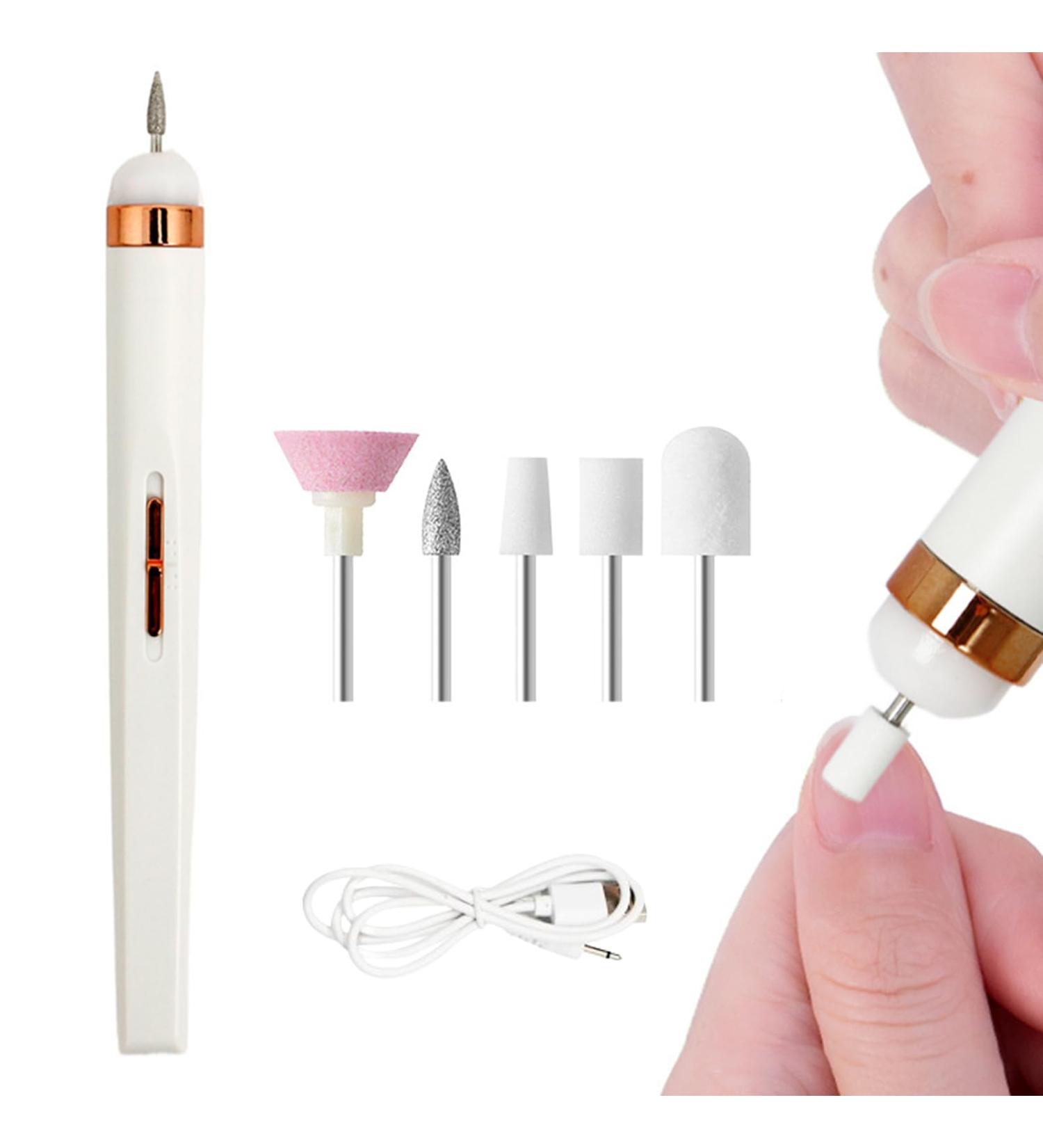 ThreeH Electric Nail File Portable Nail Drill for Acrylic Gel Nails Manicure Pedicure Nail Set Polishing Shape Tools Salon Home Use White - Buy Online on GoSupps.com