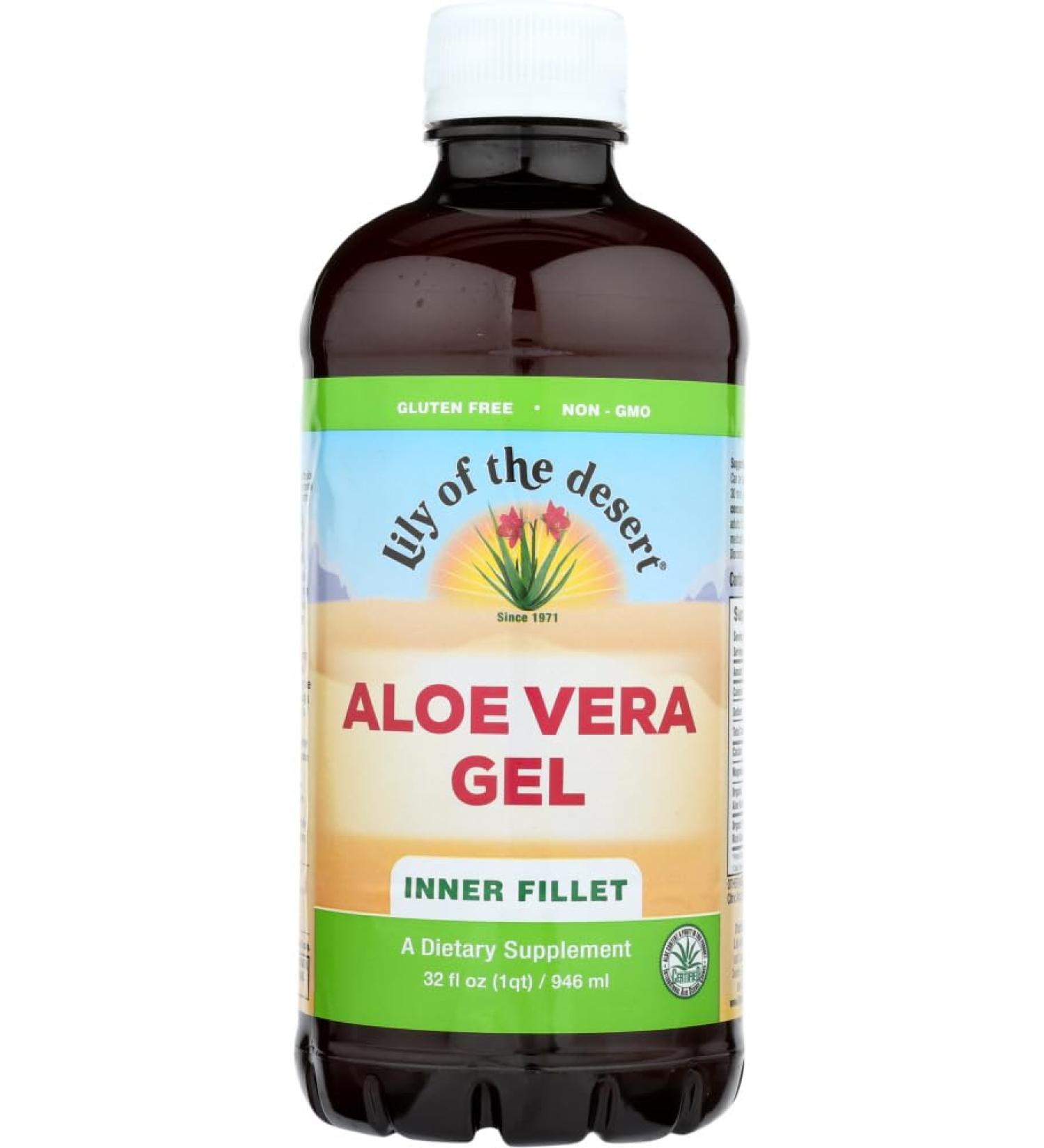 Lily of The Desert Aloe Vera Gel Organic Liquid 32 oz (Pack of 1) - Buy Online on GoSupps.com