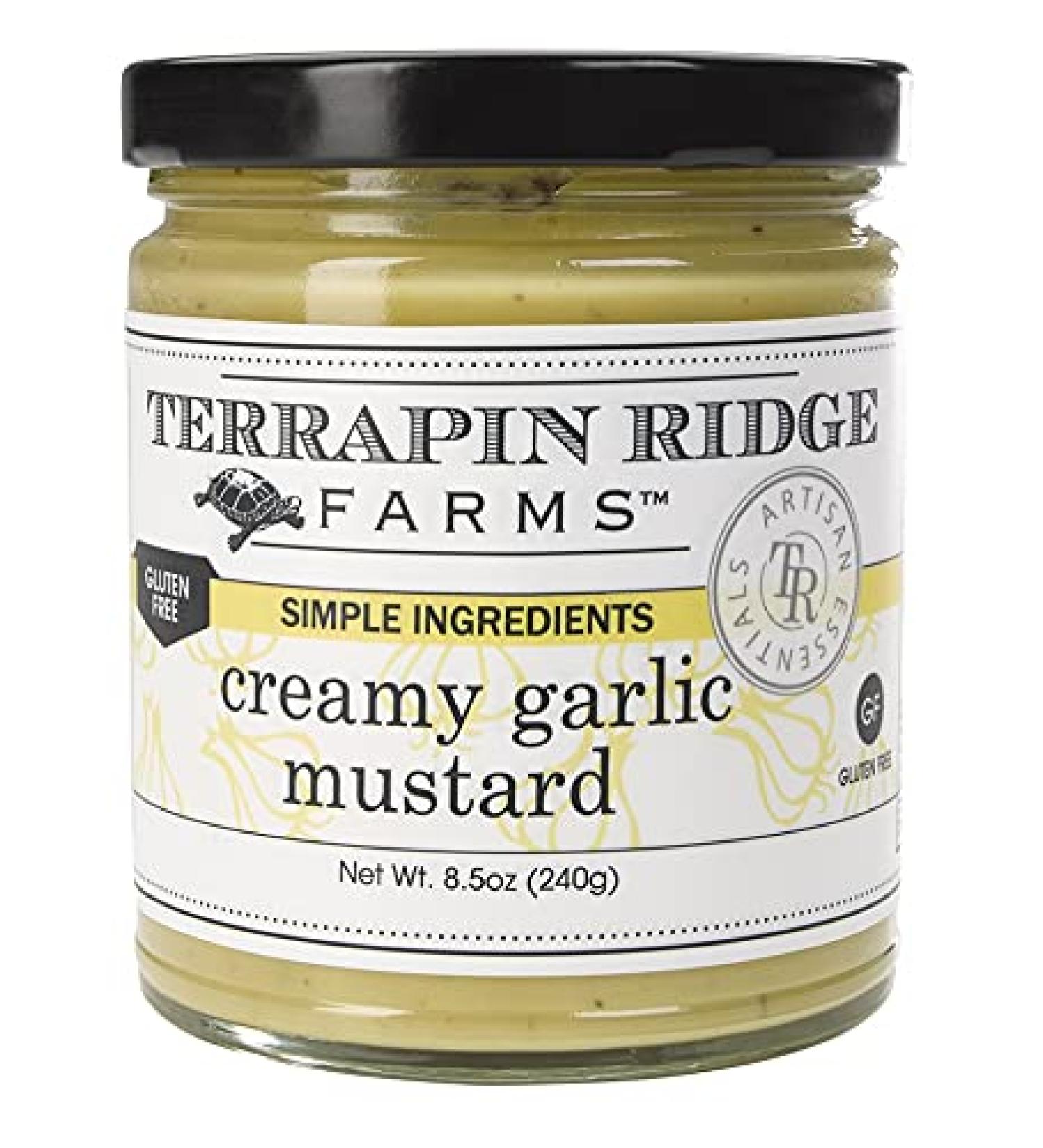 Terrapin Ridge Farms Creamy Garlic Mustard - 8.5 oz Jar - Buy Online on GoSupps.com